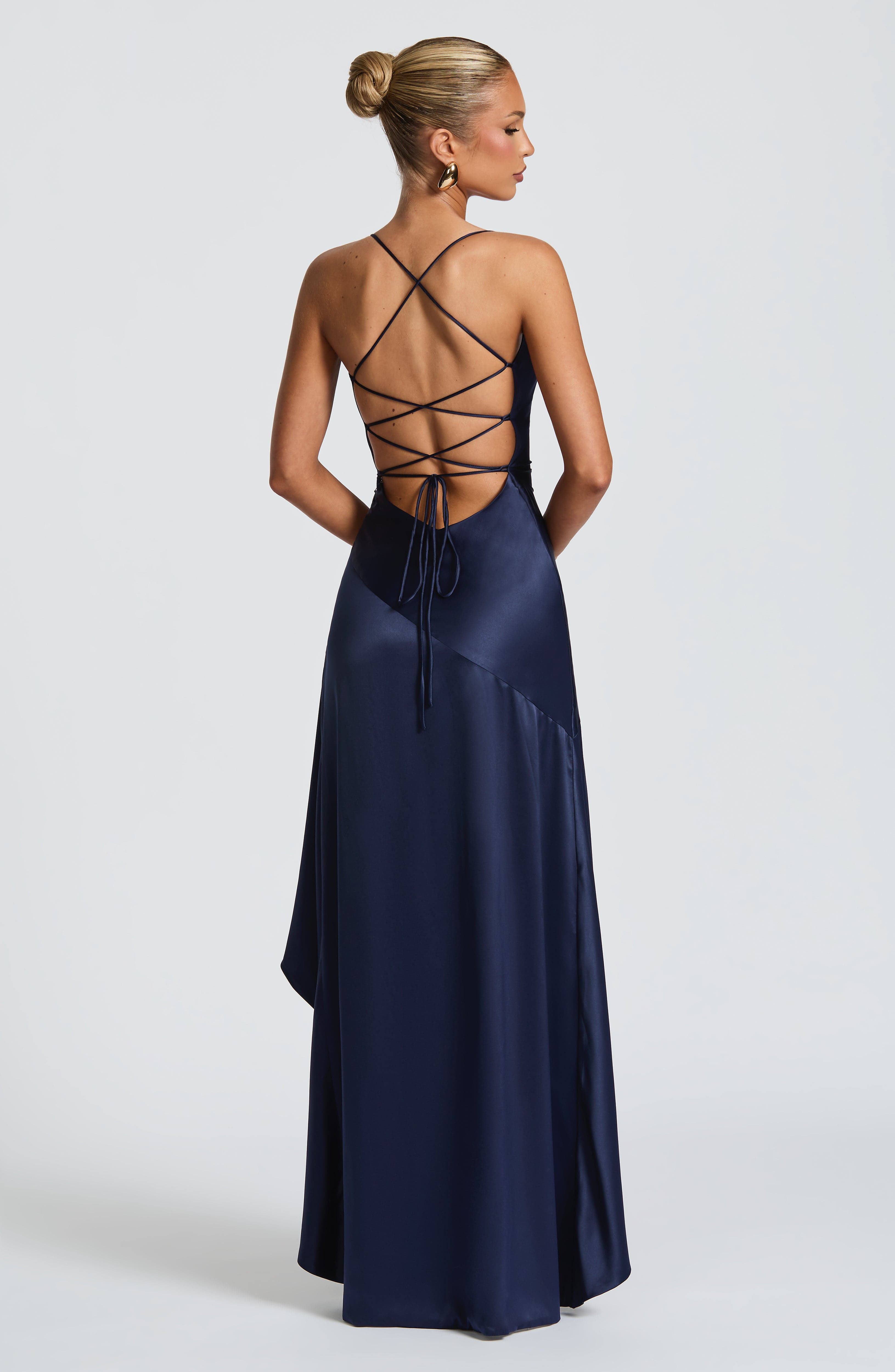 minilena Samira Maxi Dress Navy