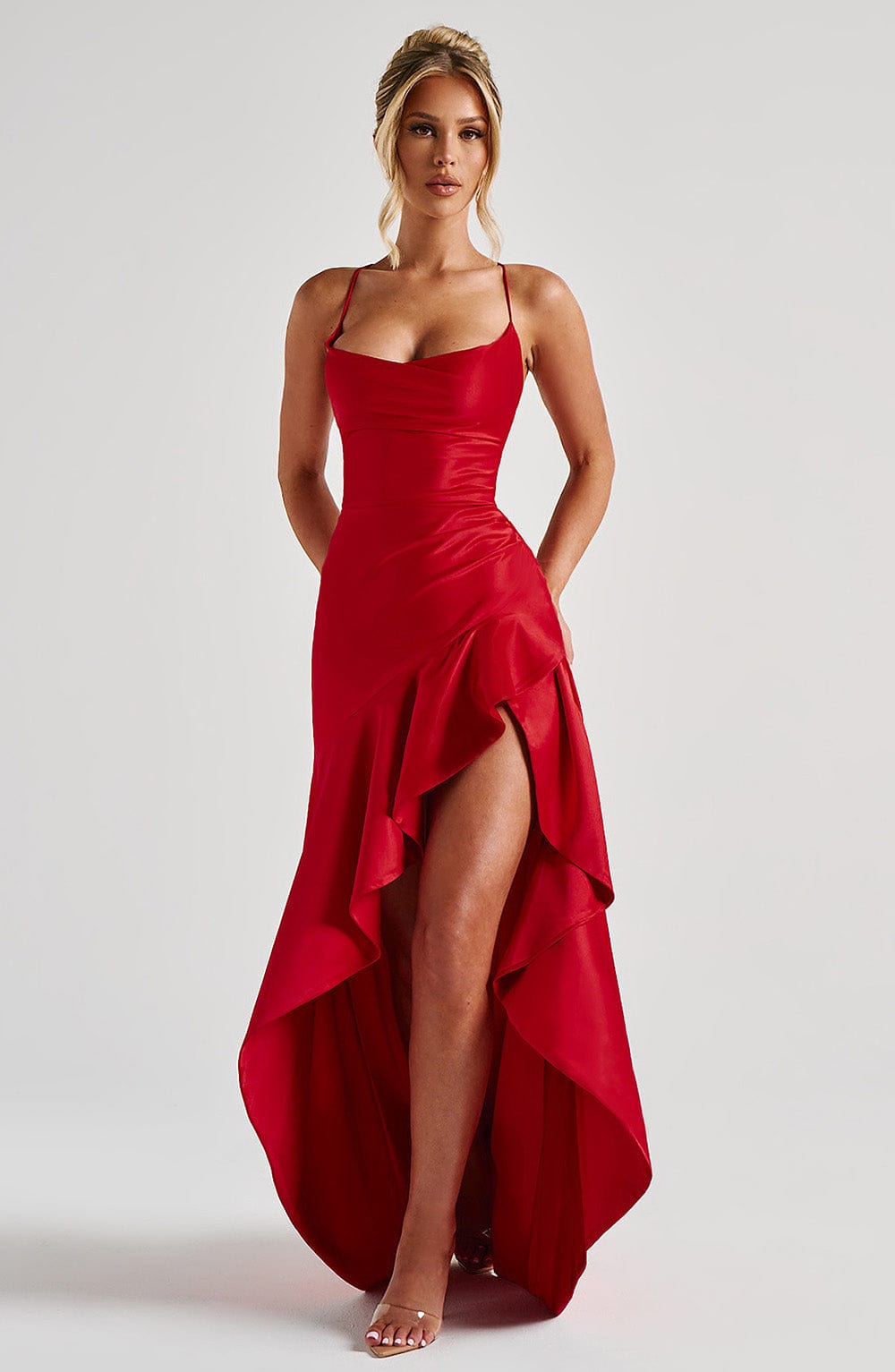 minilena Samira Maxi Dress Red