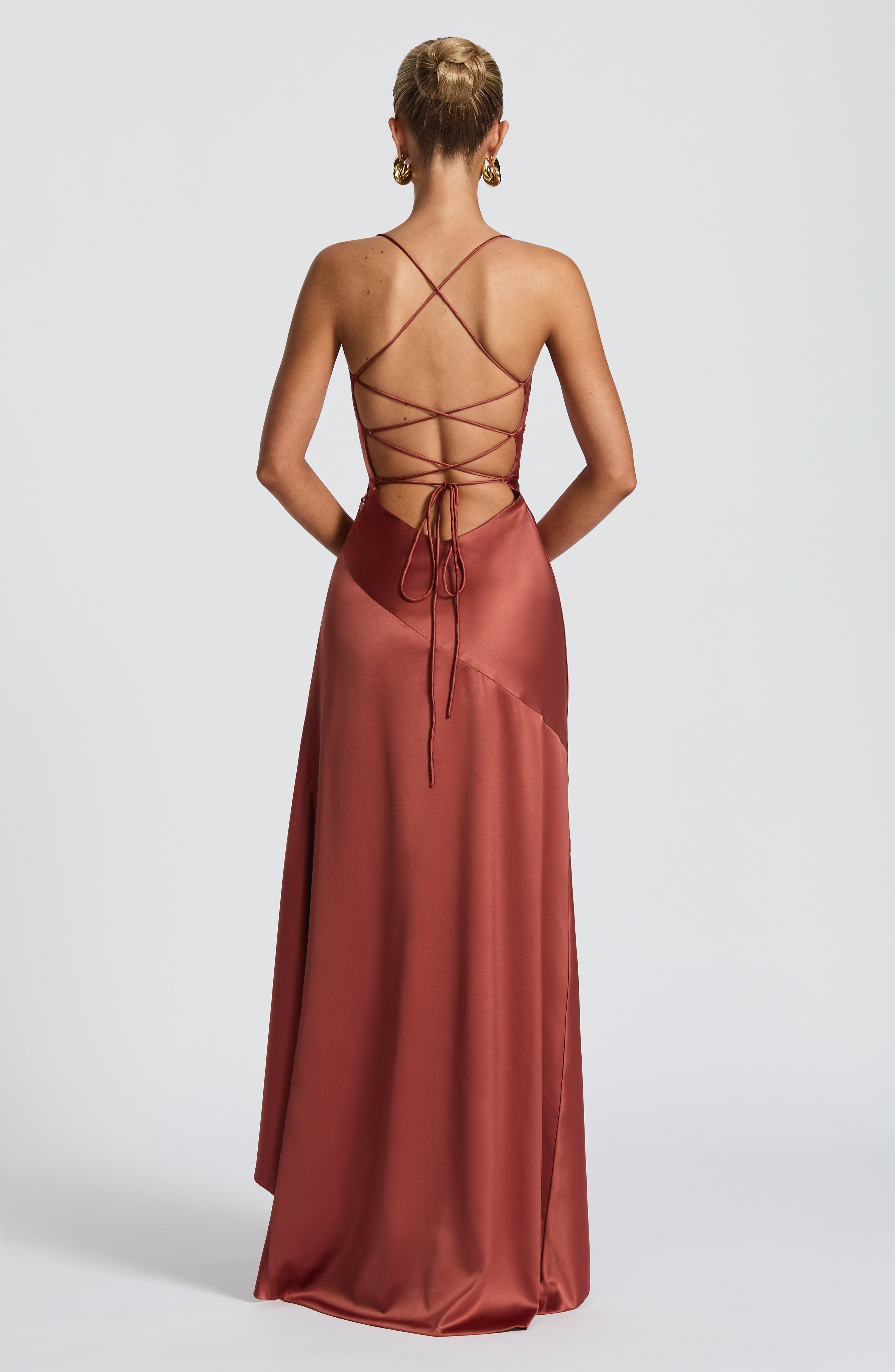 minilena Samira Maxi Dress Rust