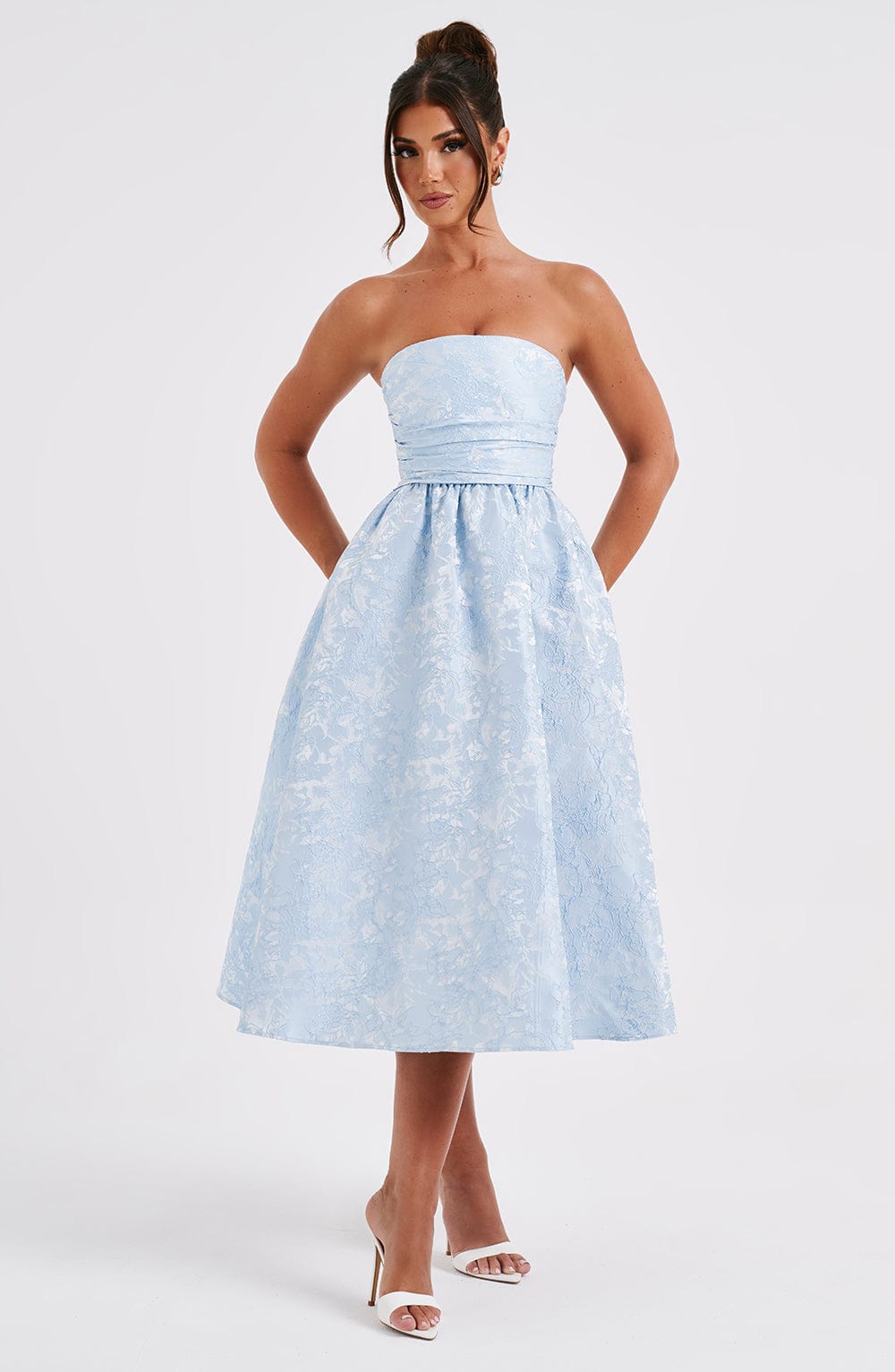 minilena Saoirse Midi Dress Blue