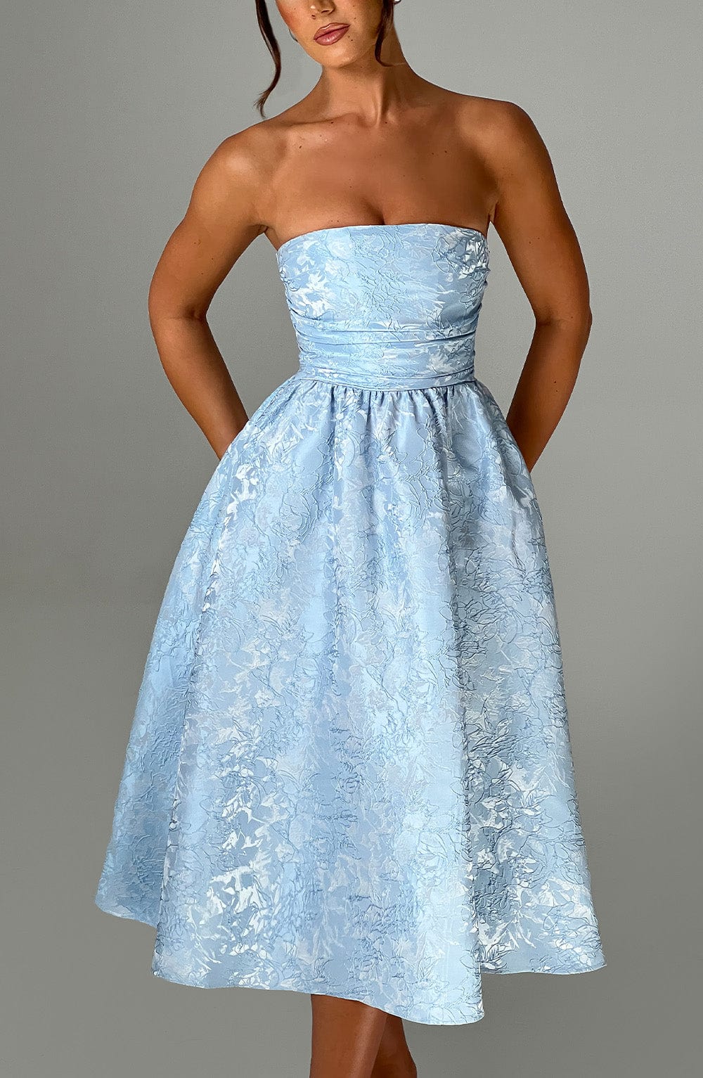 minilena Saoirse Midi Dress Blue
