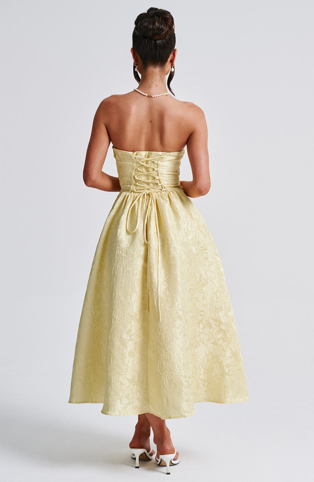 minilena Saoirse Midi Dress Lemon