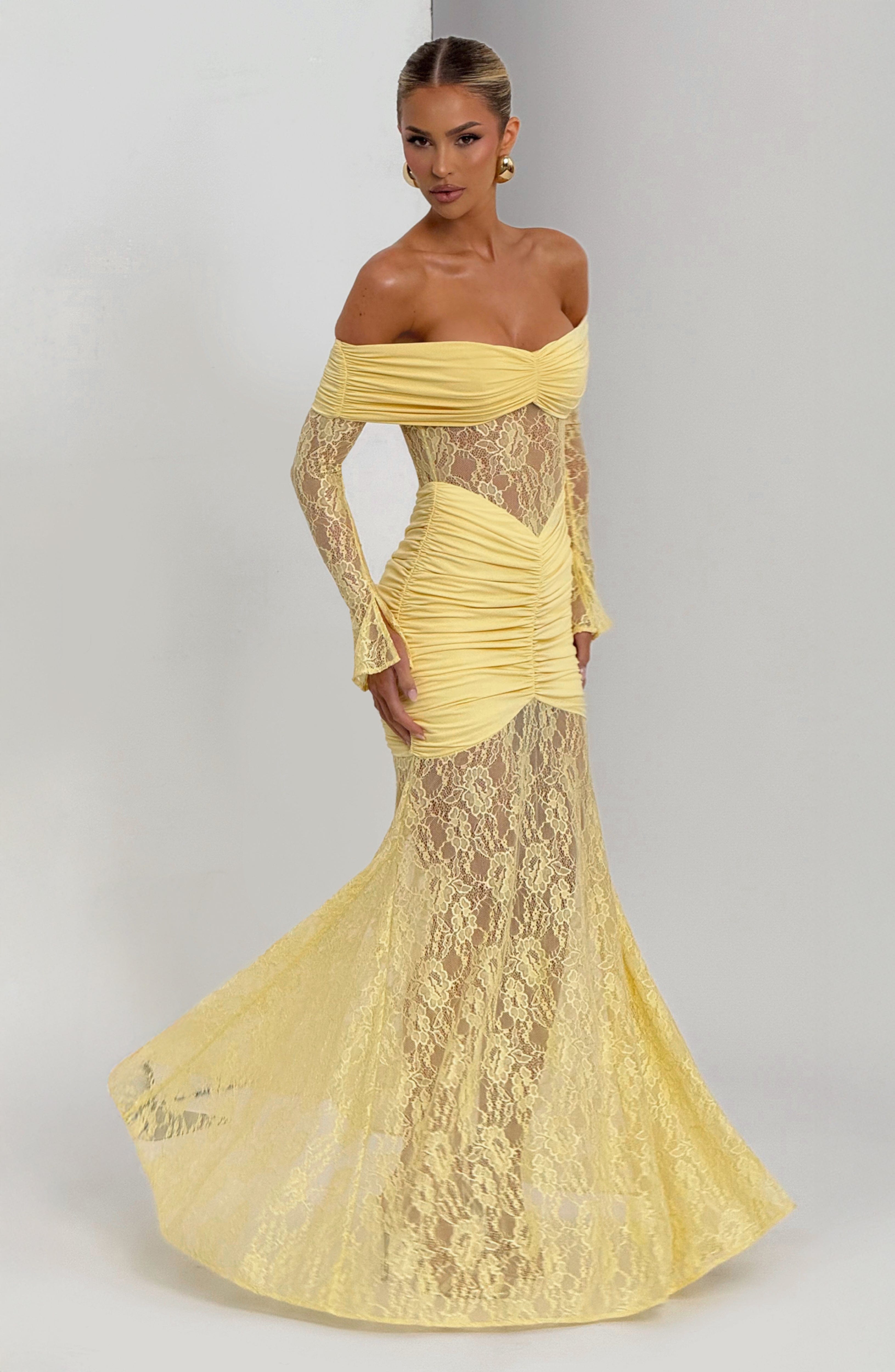 minilena Sauline Maxi Dress Lemon