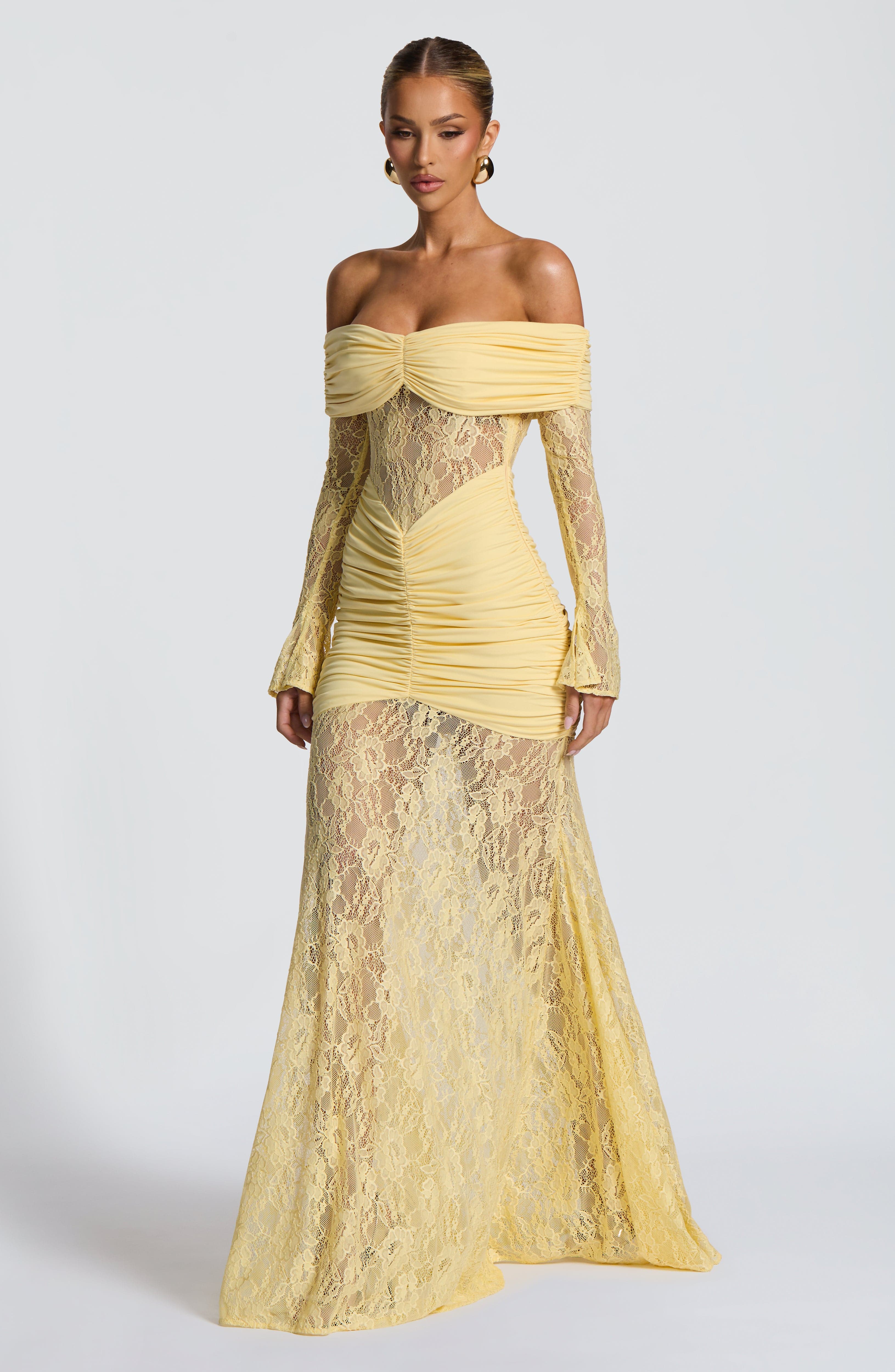 minilena Sauline Maxi Dress Lemon