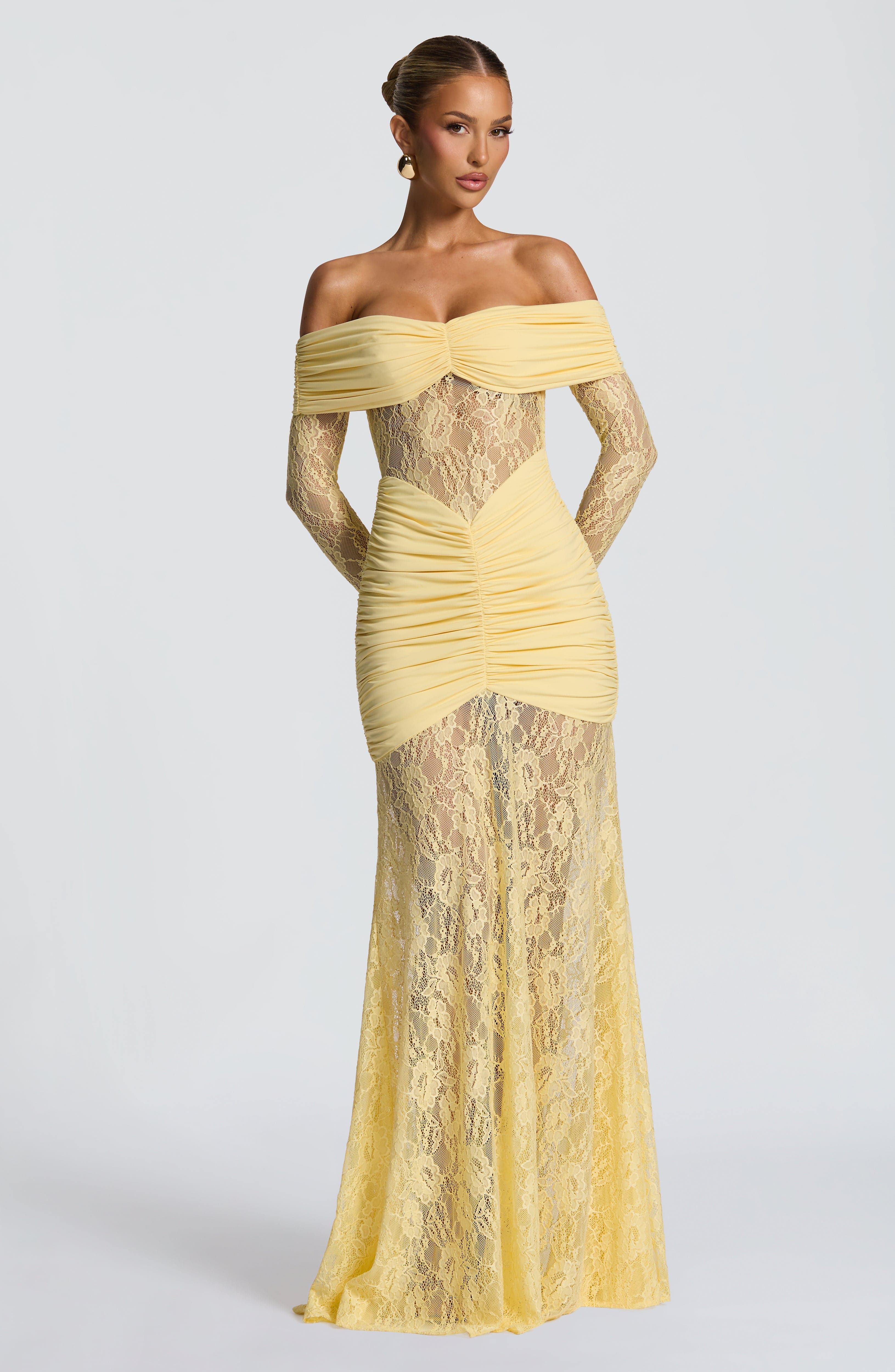 minilena Sauline Maxi Dress Lemon