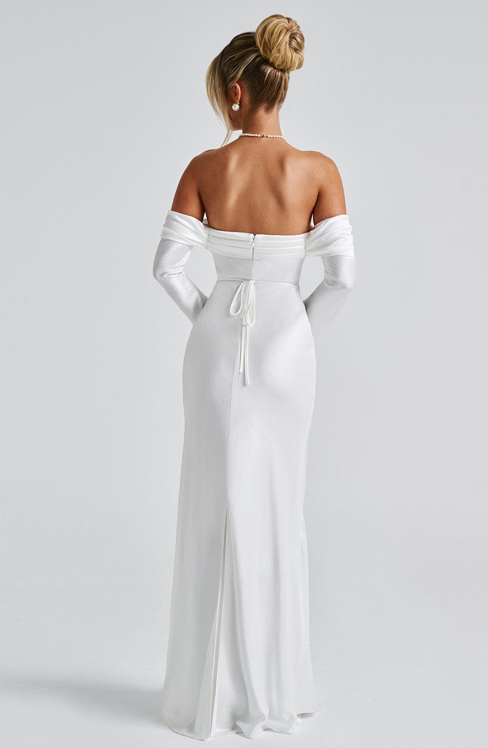 minilena Selene Maxi Dress Ivory