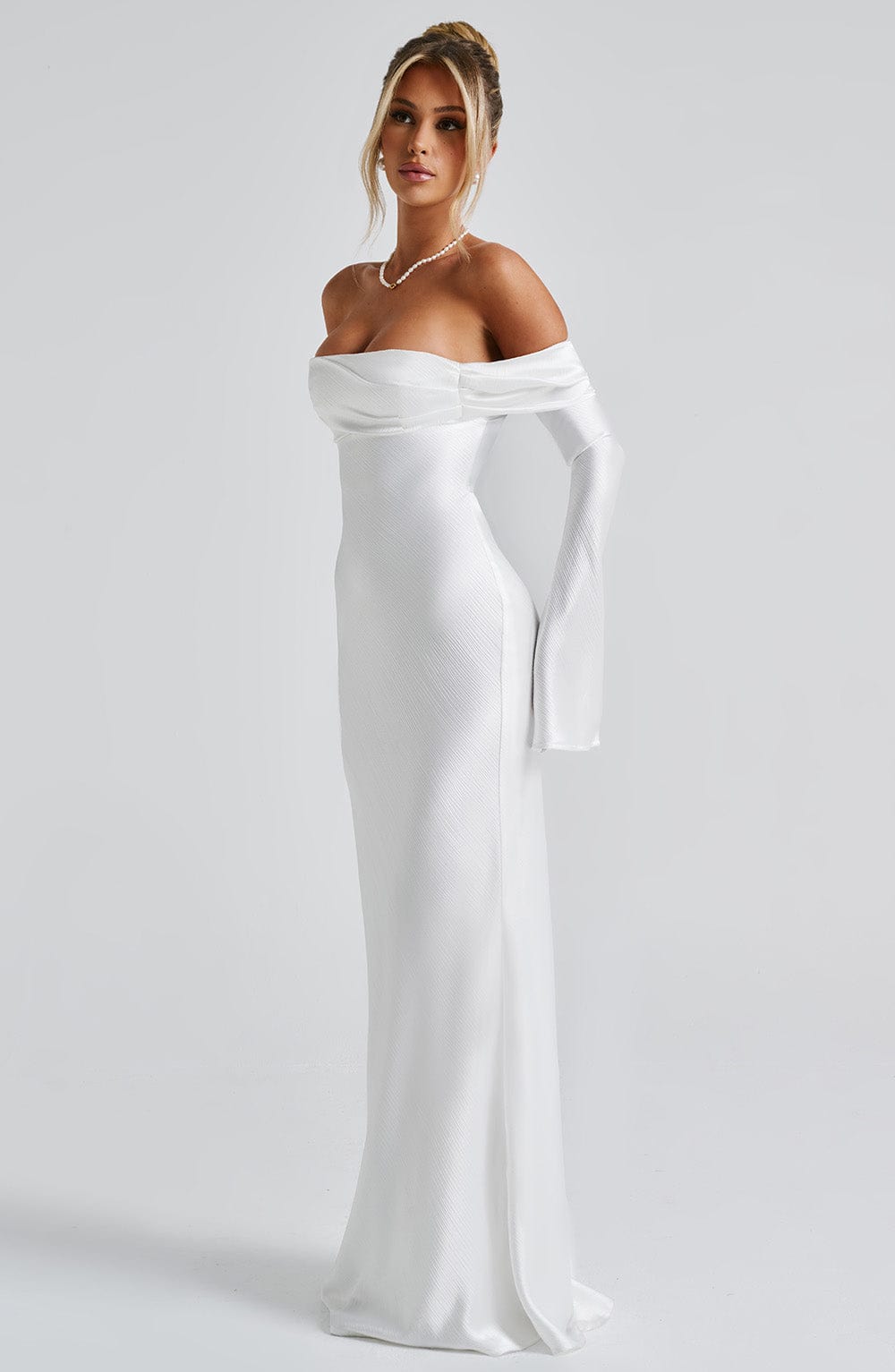 minilena Selene Maxi Dress Ivory