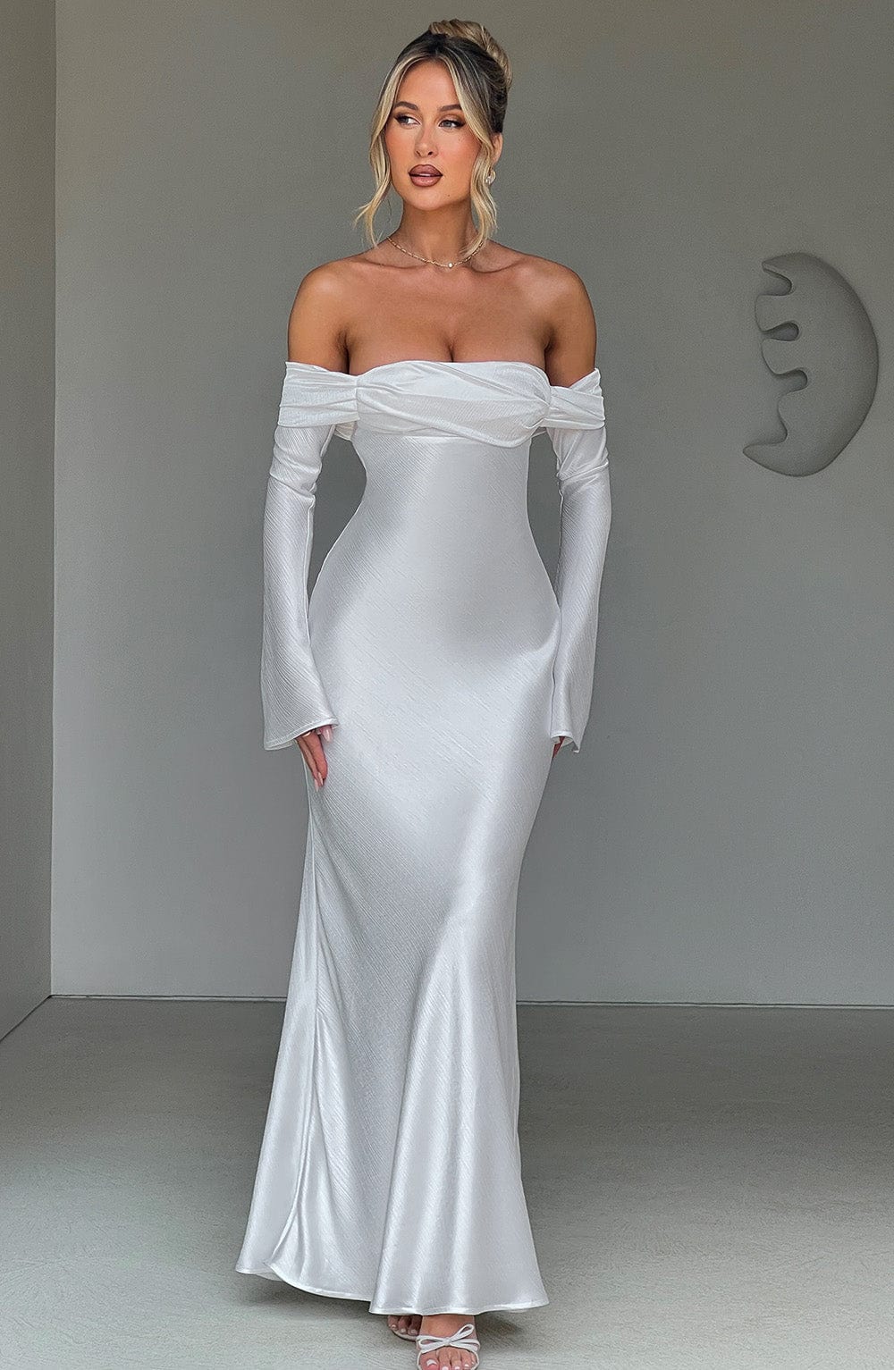 minilena Selene Maxi Dress Ivory