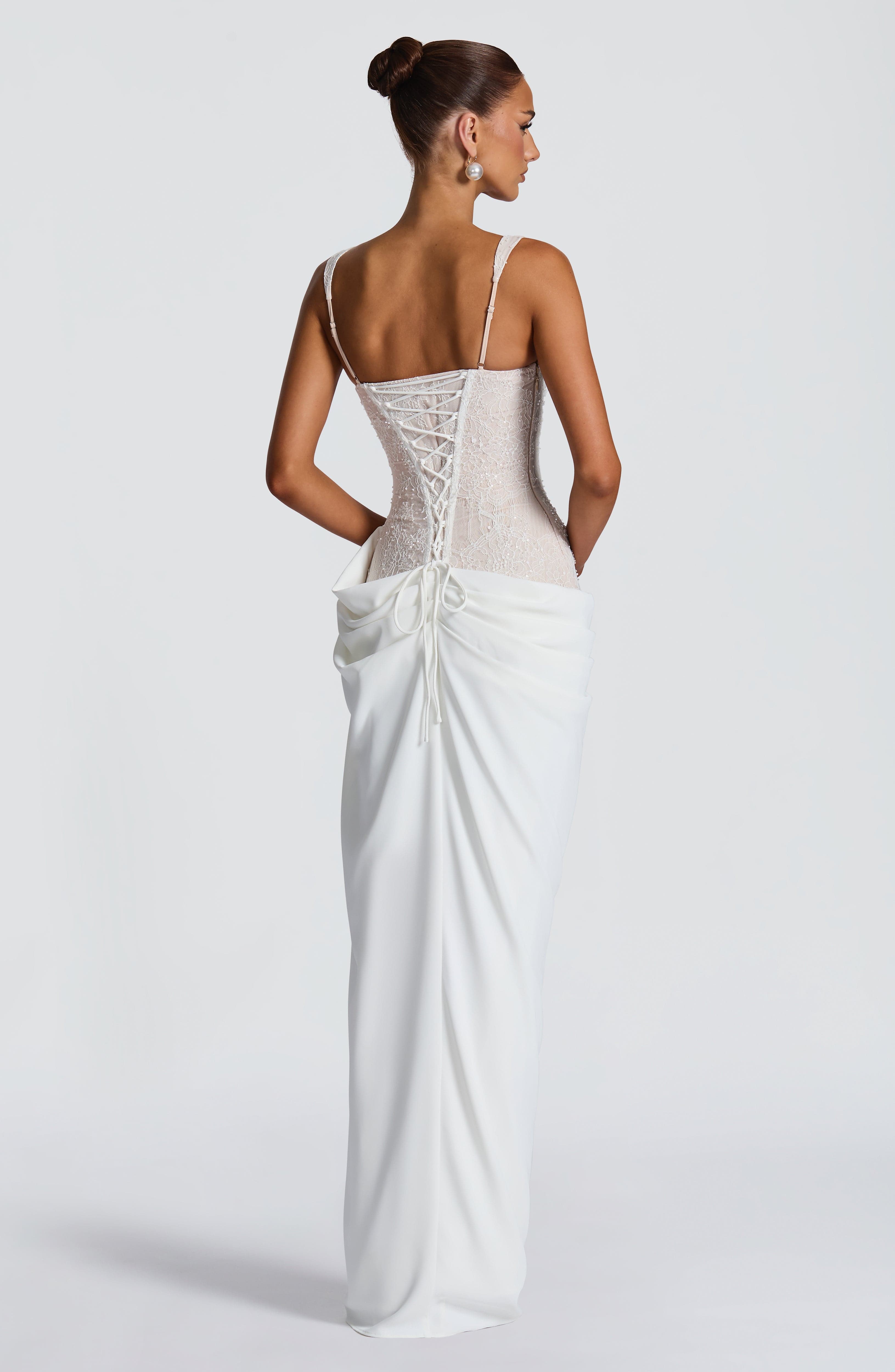 minilena Seren Maxi Dress Ivory