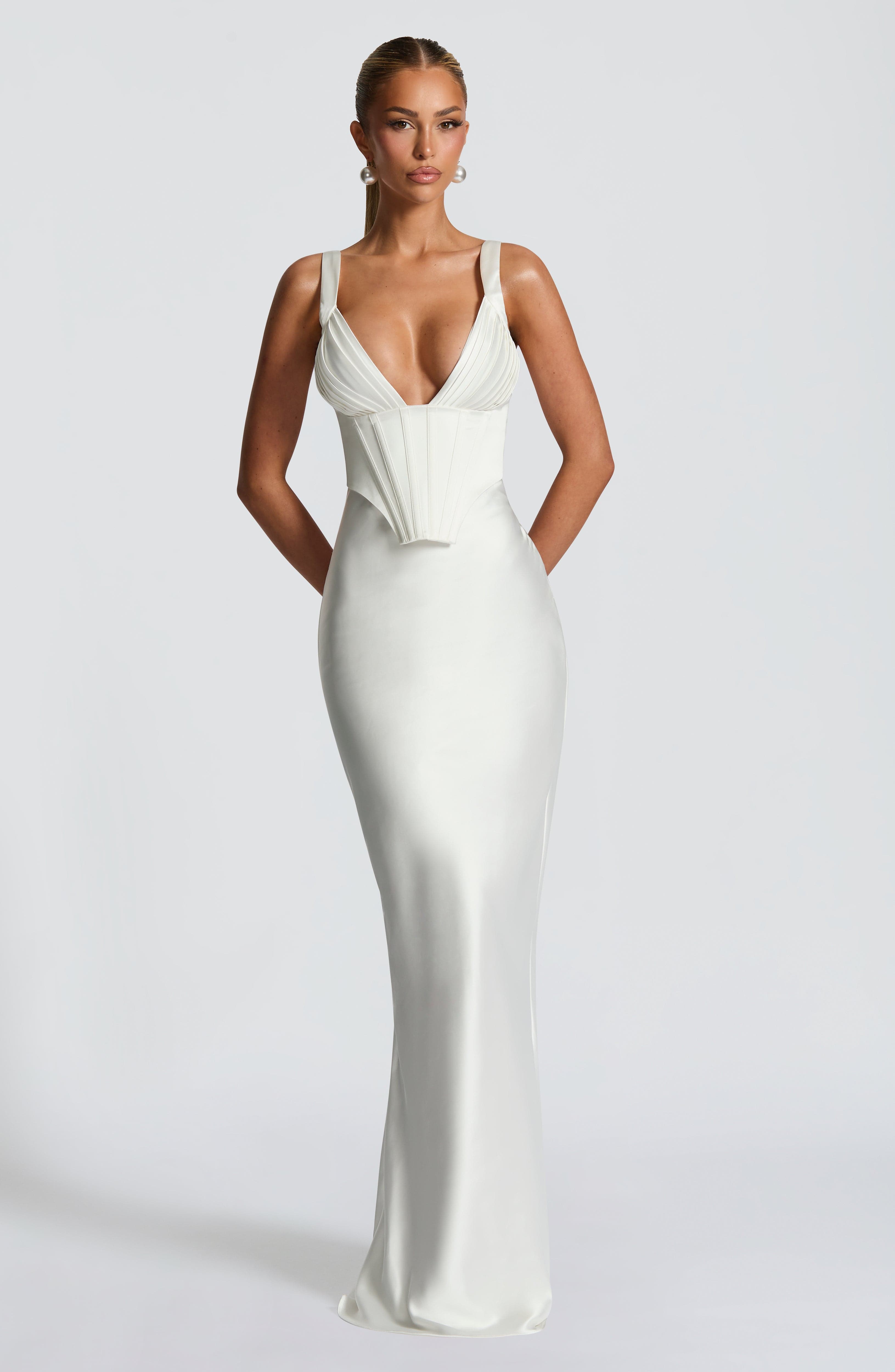 minilena Shae Maxi Dress Ivory