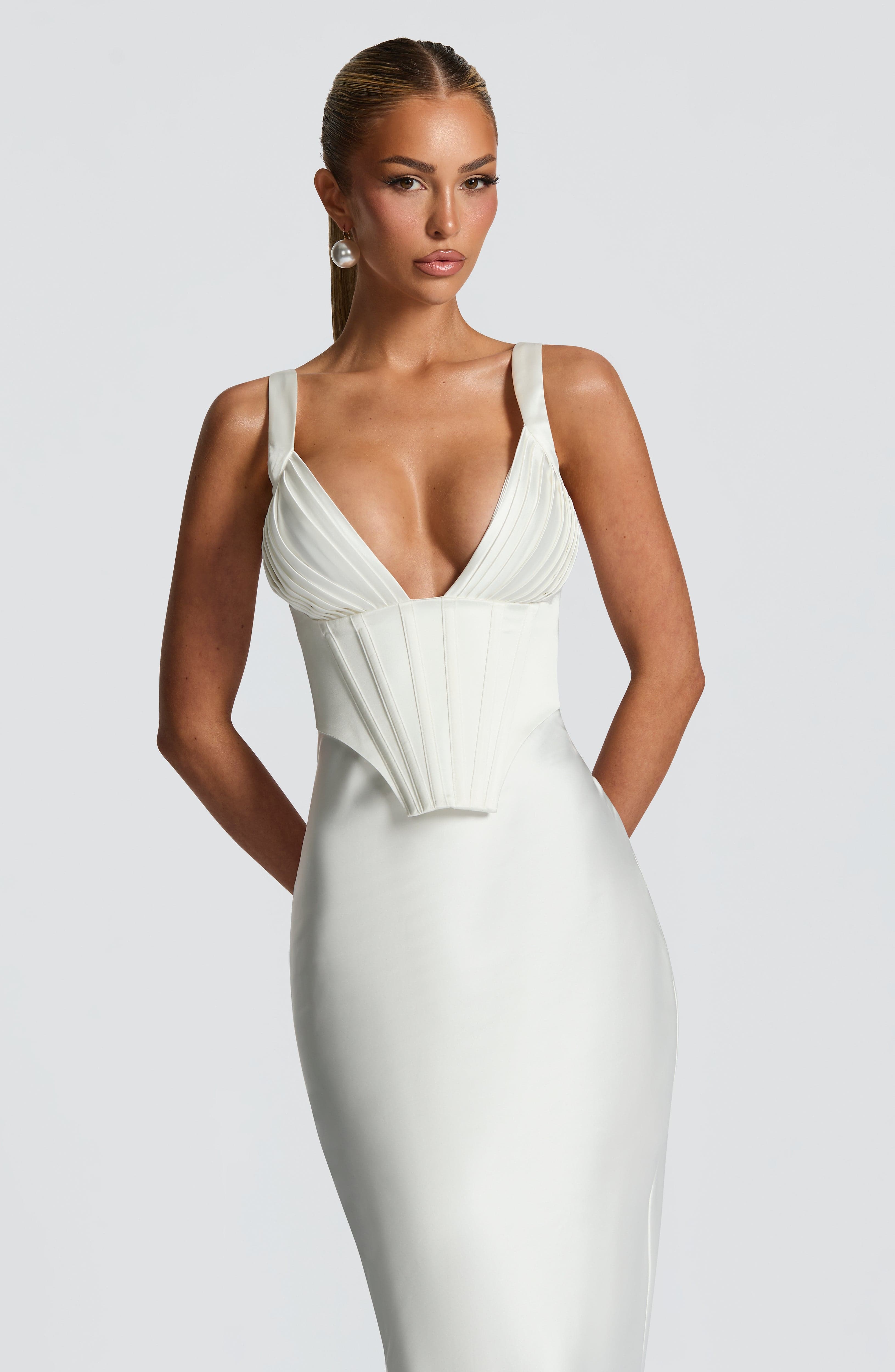 minilena Shae Maxi Dress Ivory