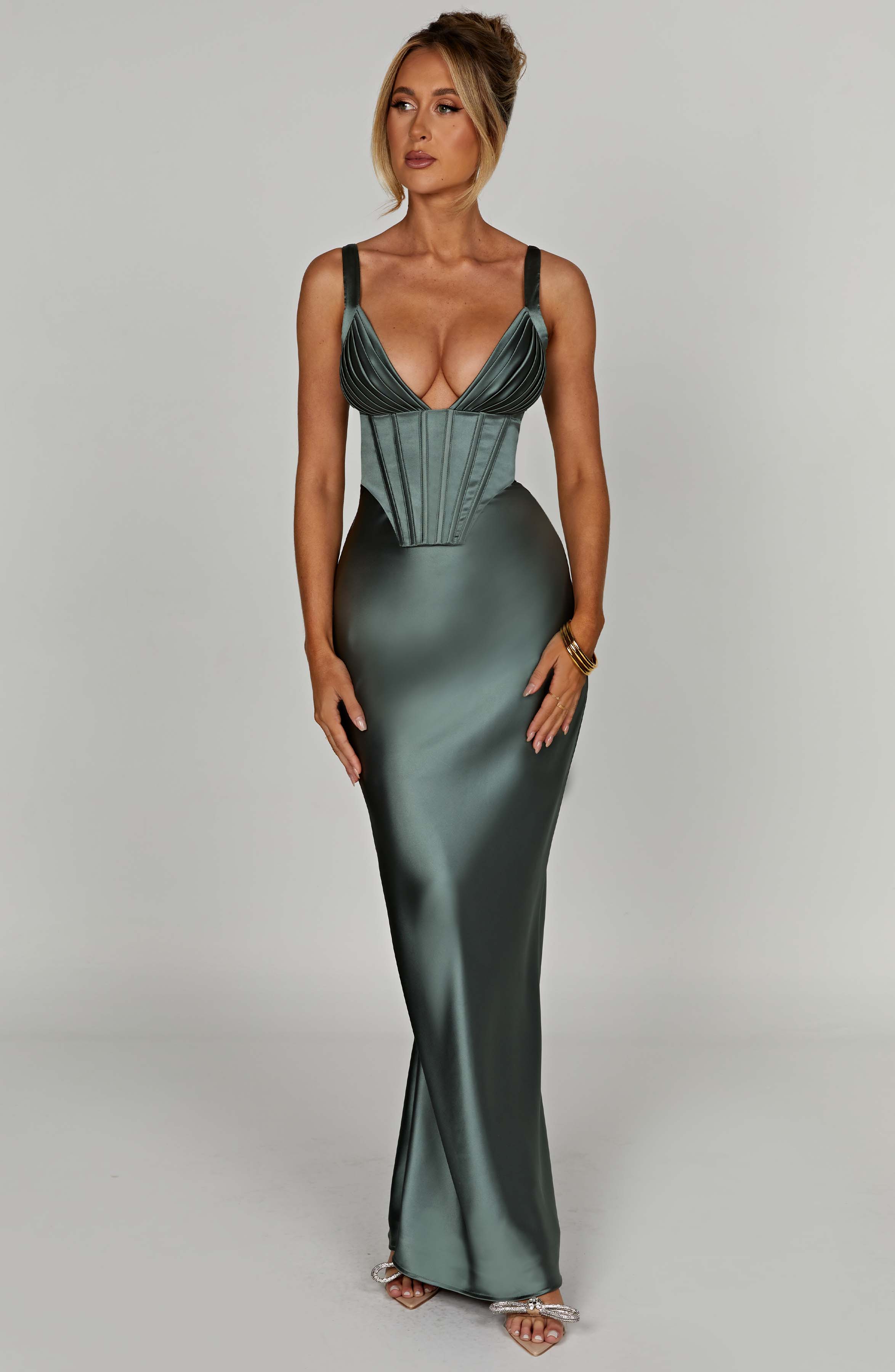 minilena Shae Maxi Dress Sage