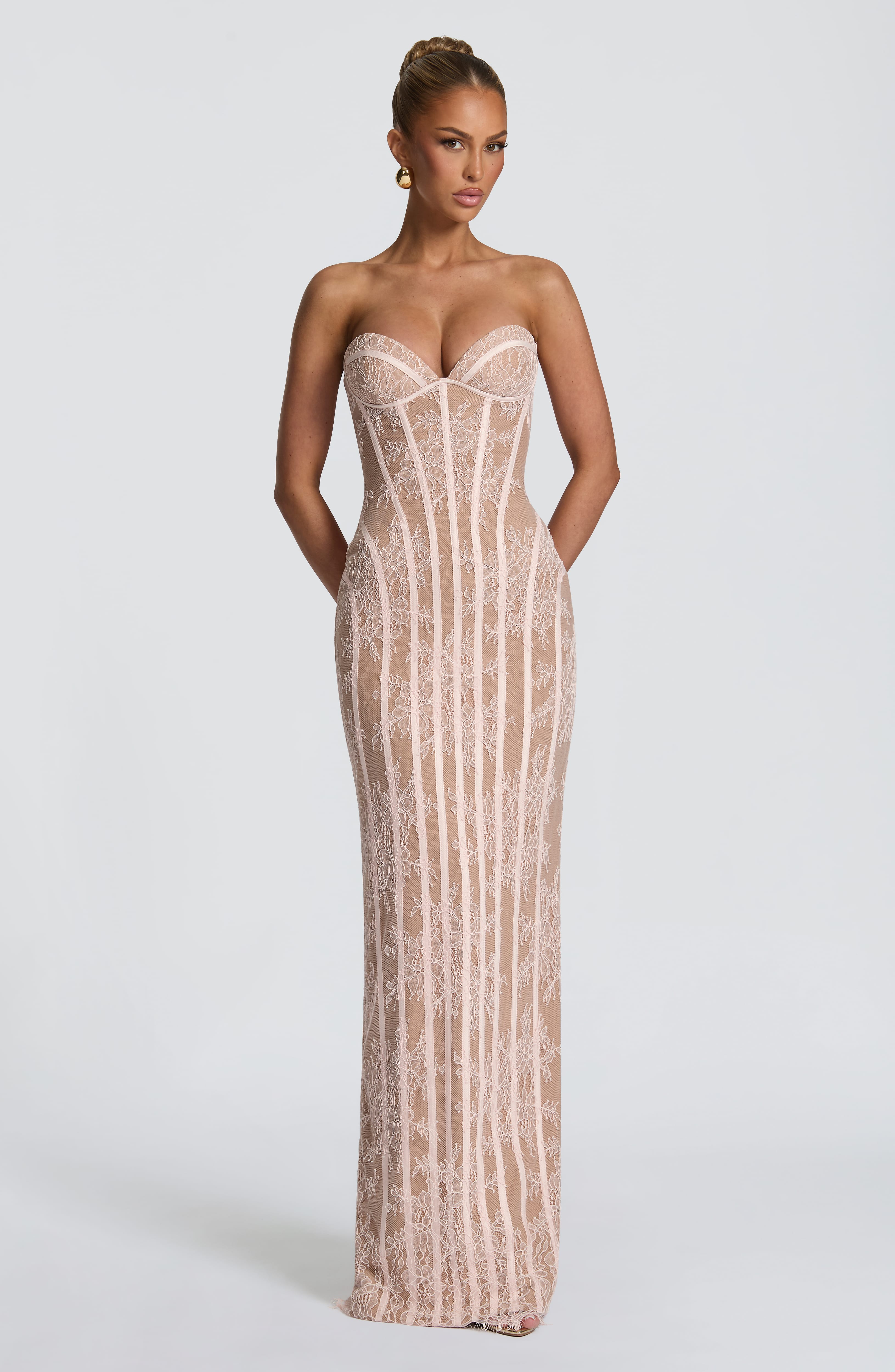 minilena Sian Maxi Dress Blush