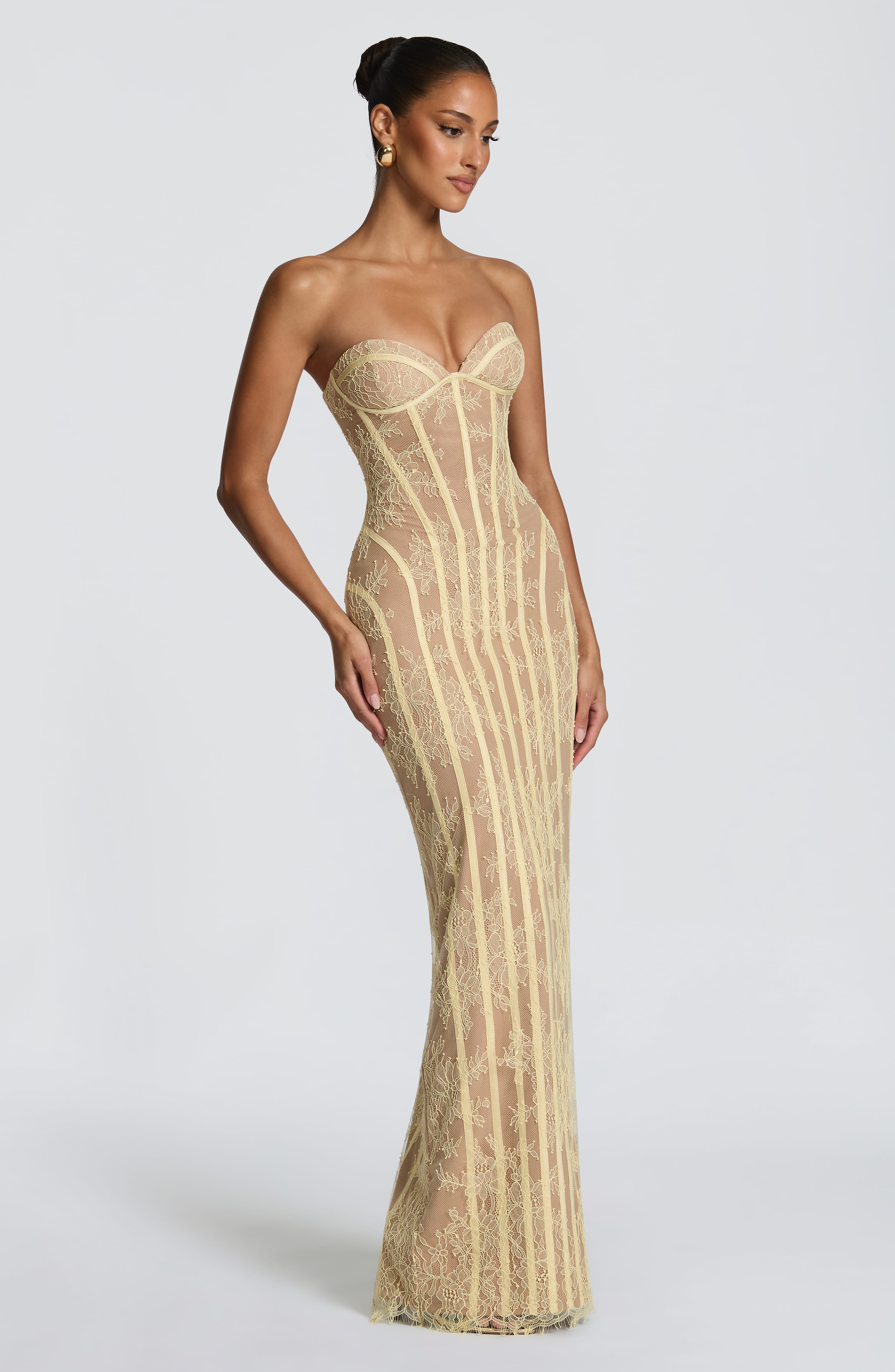 minilena Sian Maxi Dress Lemon