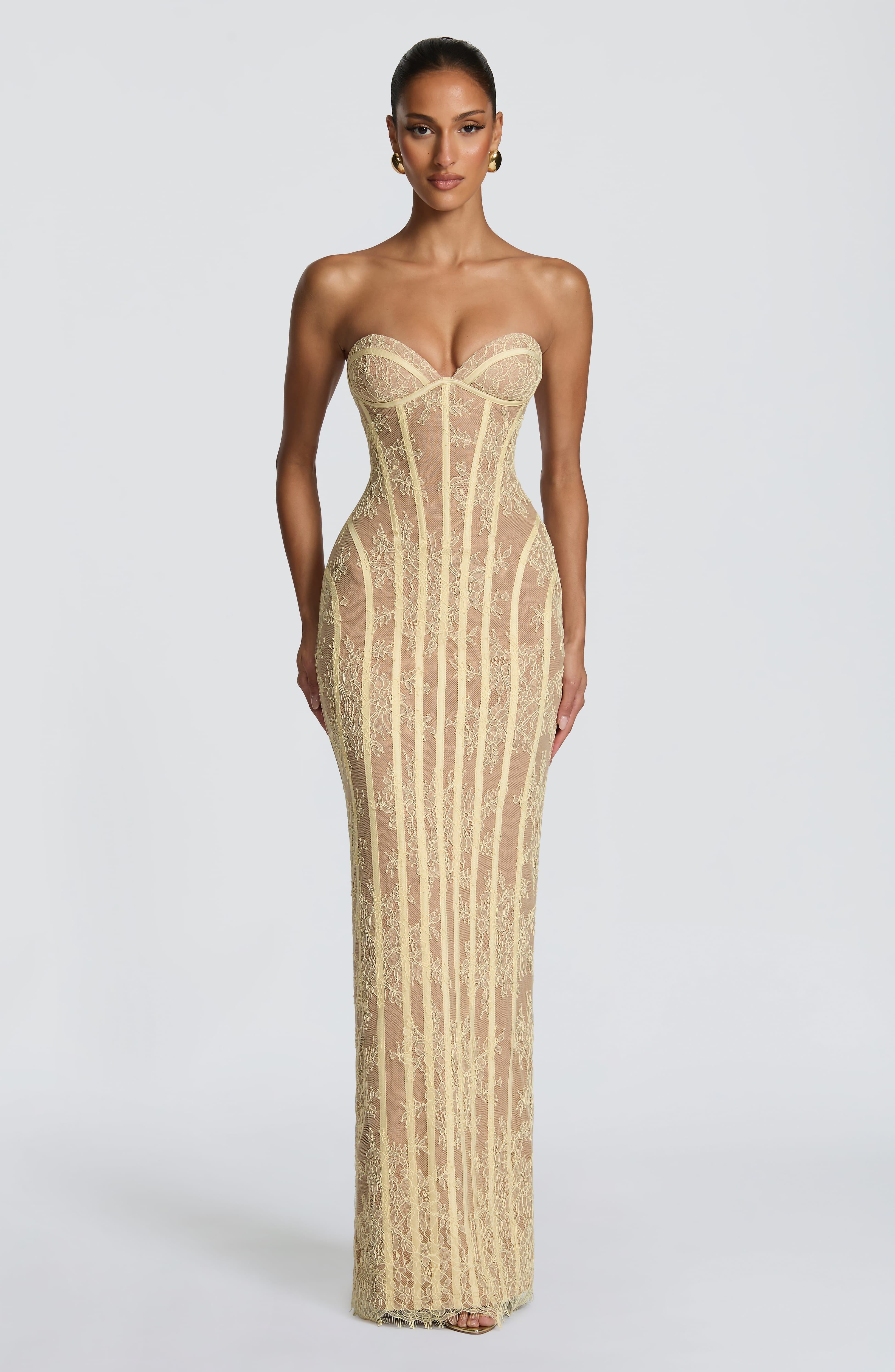 minilena Sian Maxi Dress Lemon