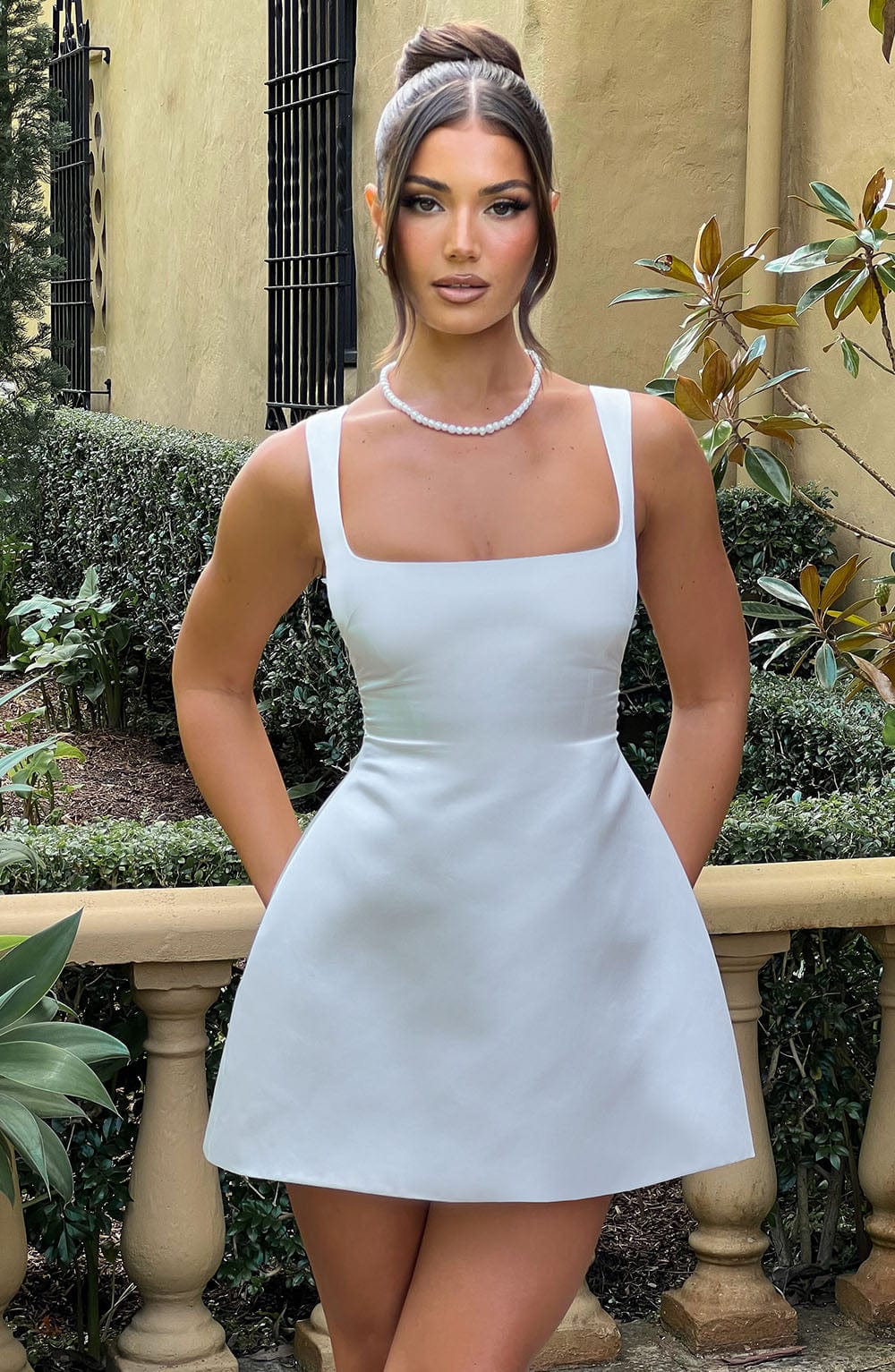 minilena Sofie Mini Dress Ivory