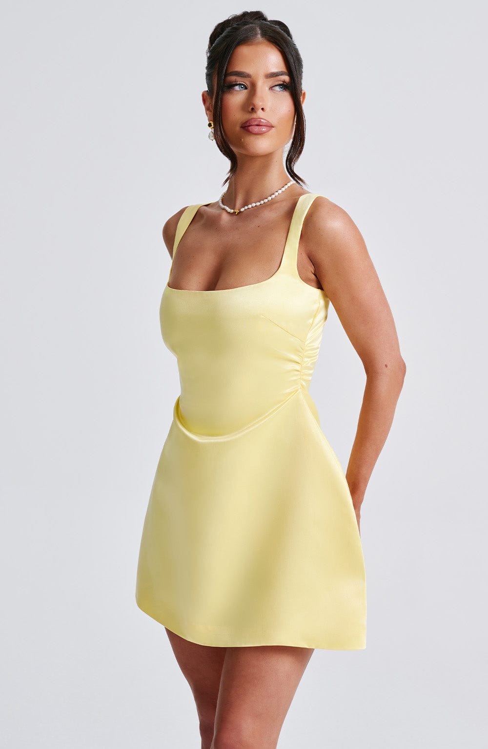 minilena Sofie Mini Dress Lemon