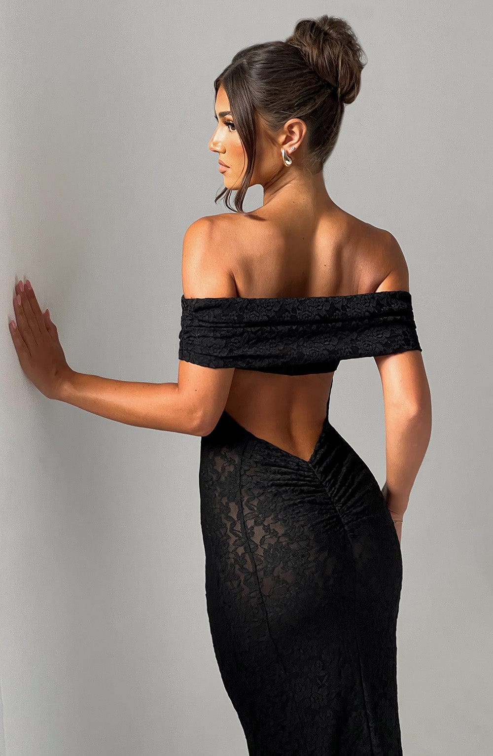 minilena Stephanie Maxi Dress Black