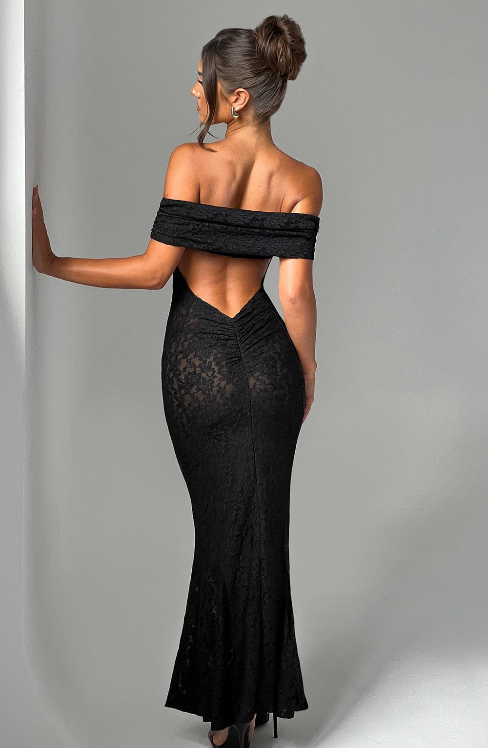 minilena Stephanie Maxi Dress Black