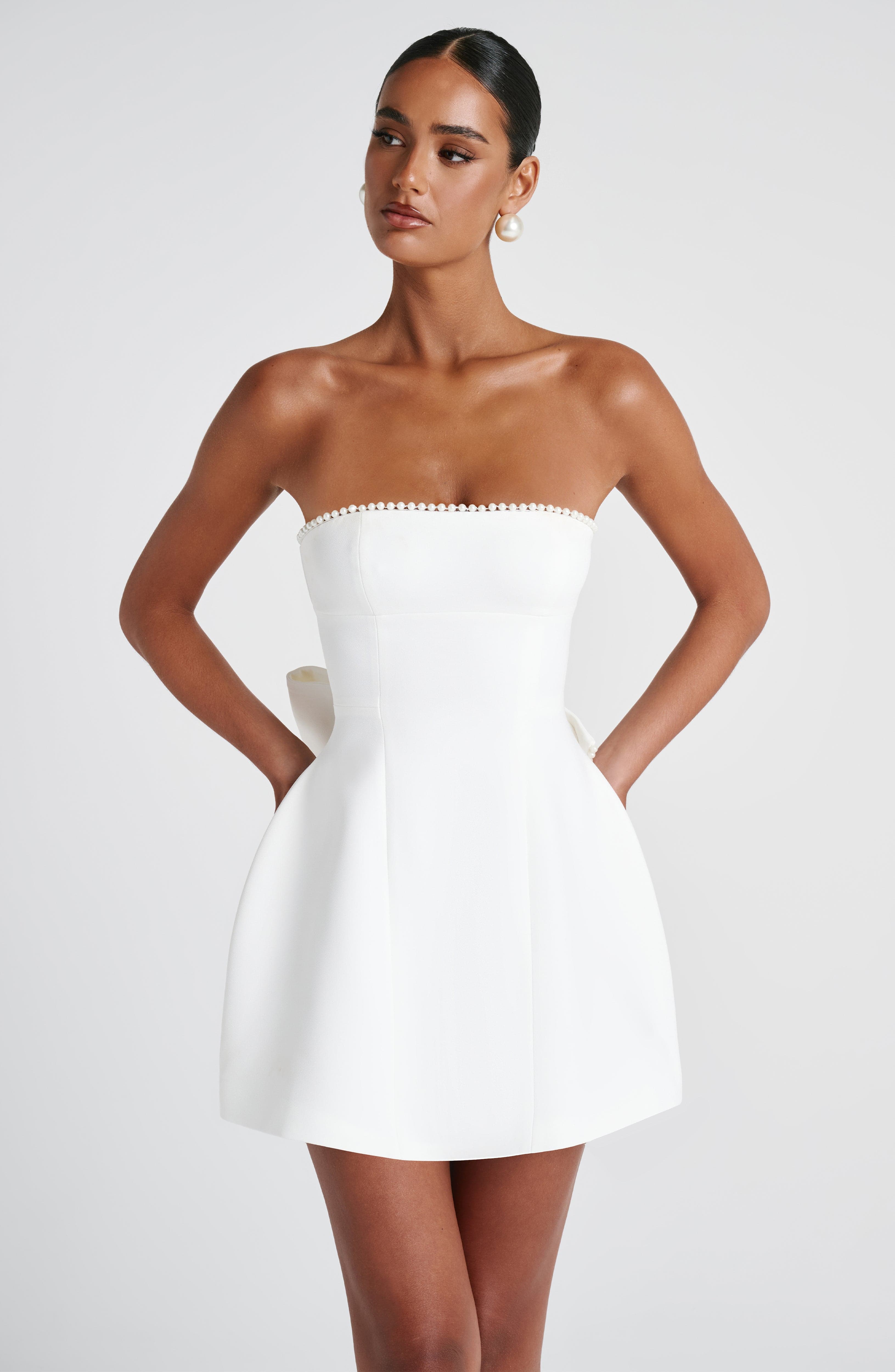 minilena Suni Mini Dress Ivory
