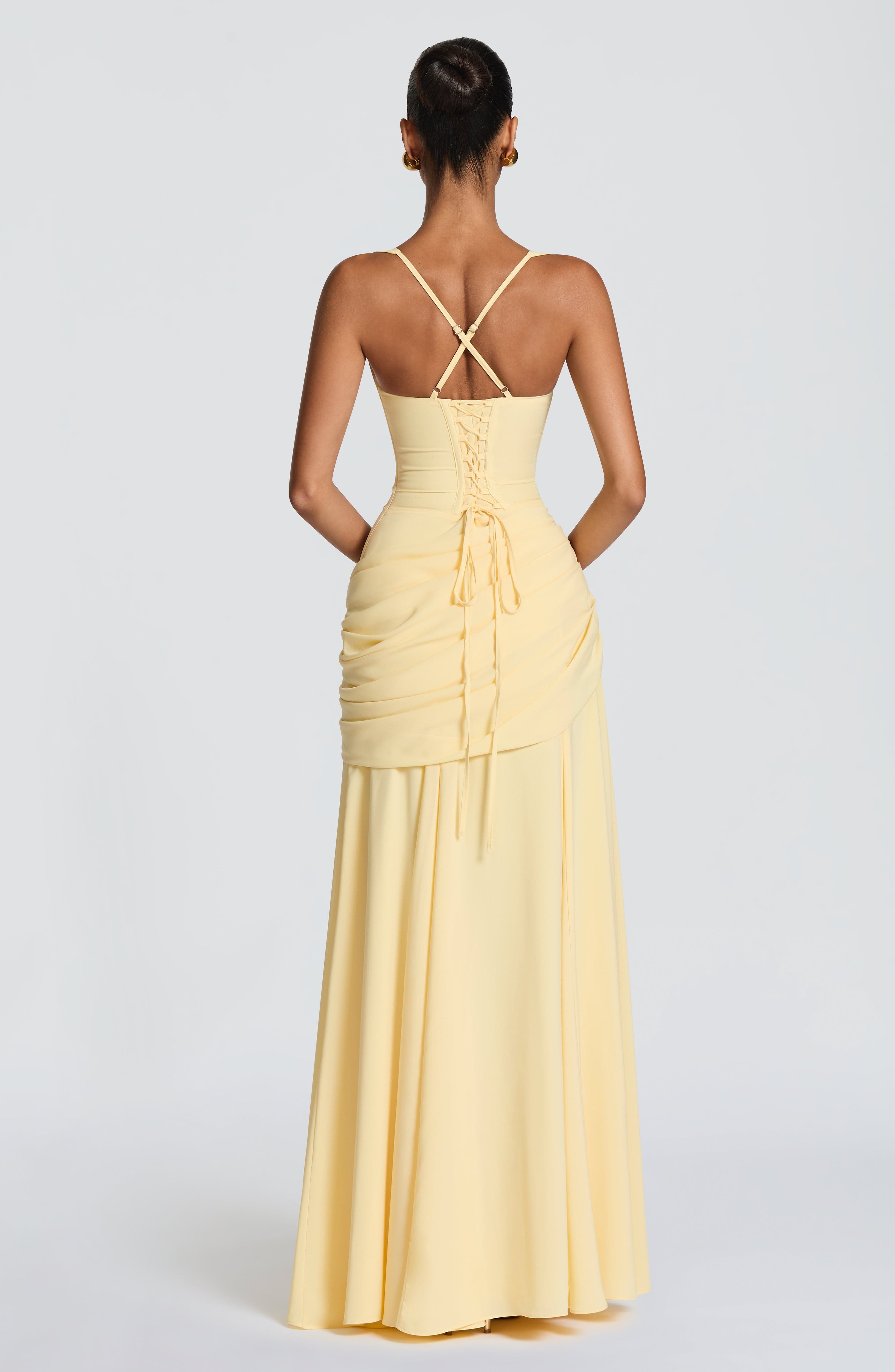 minilena Sura Maxi Dress Lemon