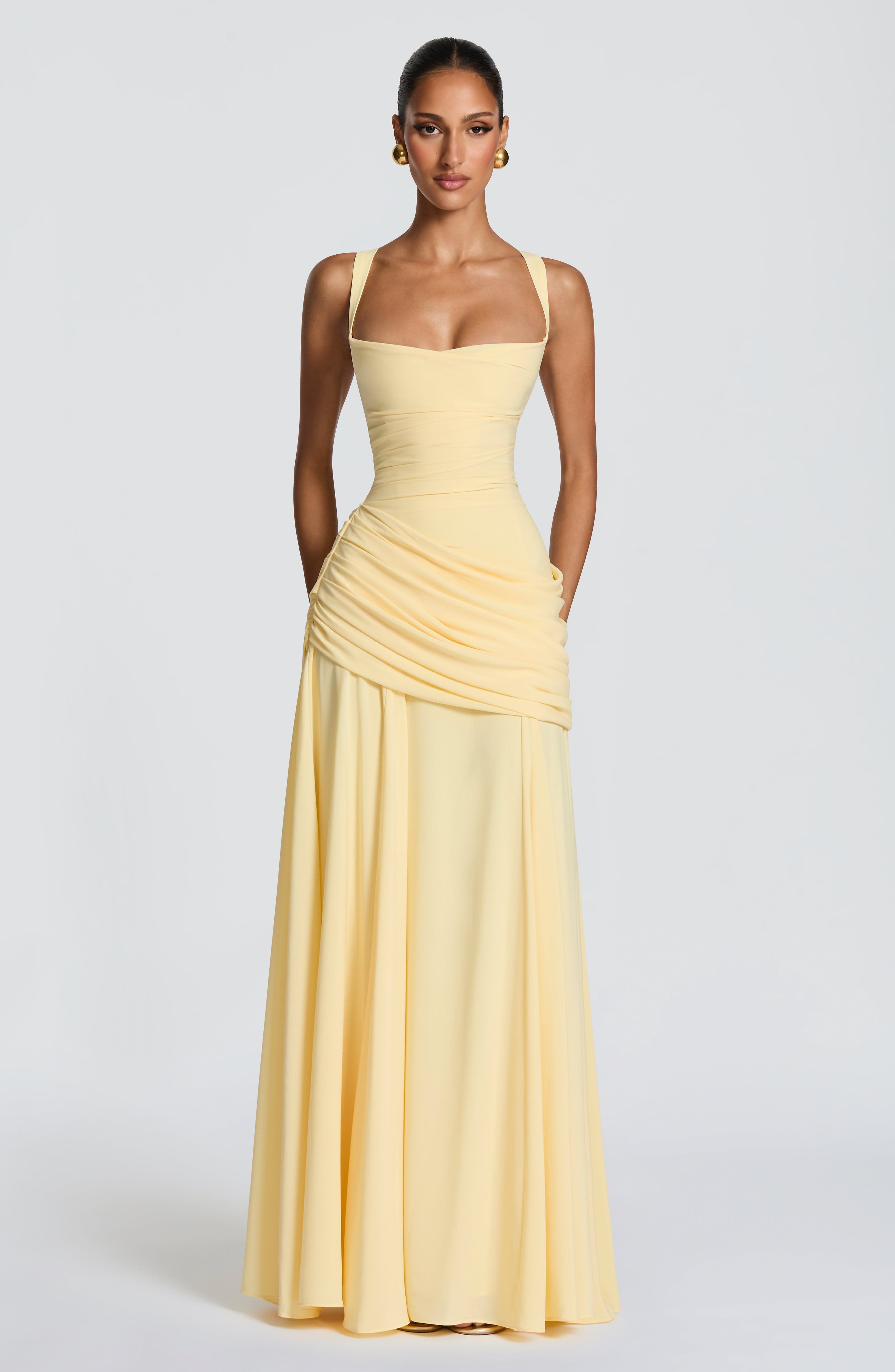 minilena Sura Maxi Dress Lemon
