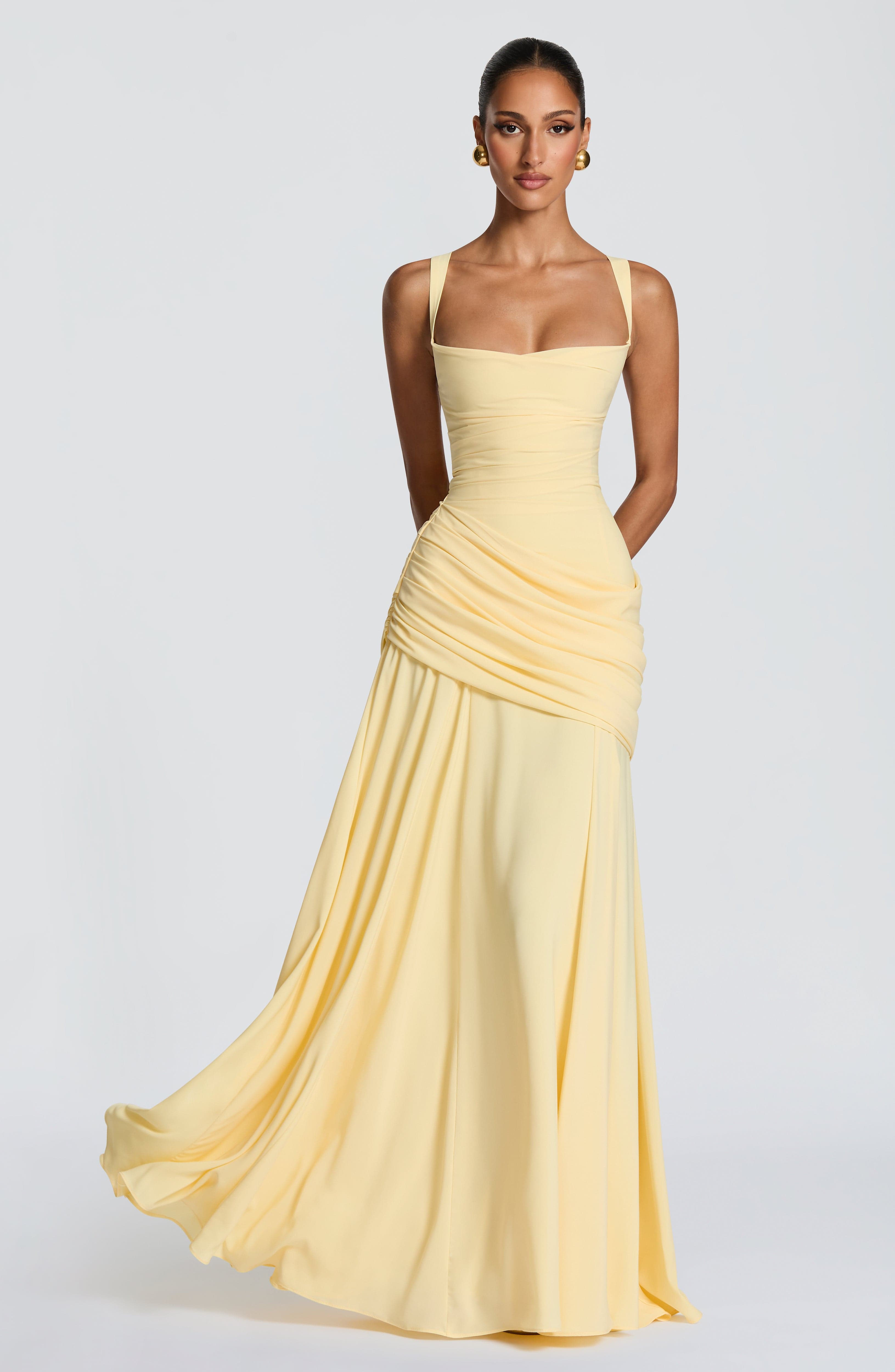 minilena Sura Maxi Dress Lemon