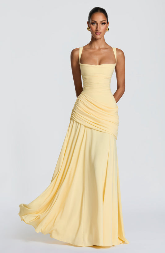 minilena Sura Maxi Dress Lemon