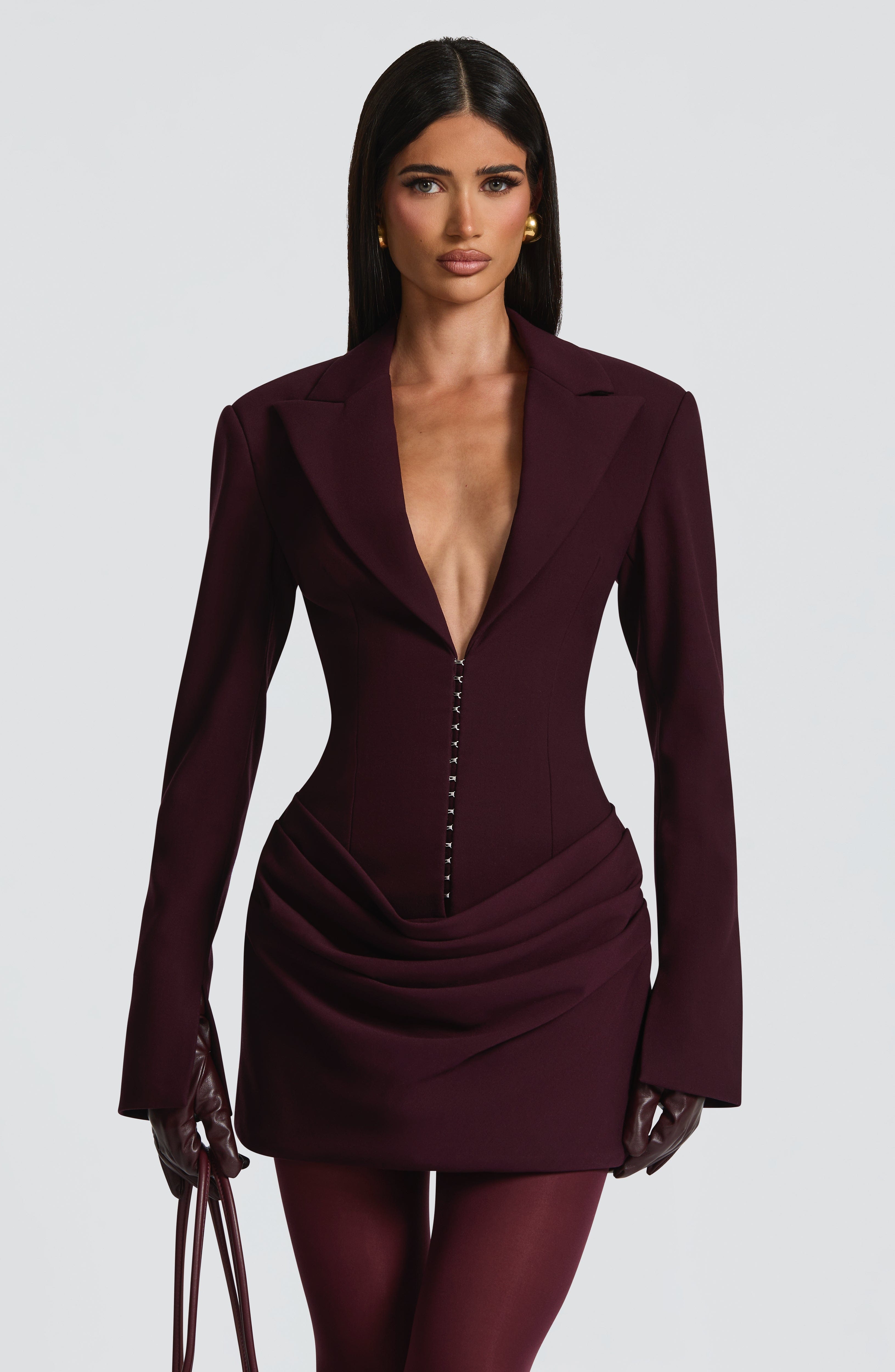 minilena Susie Mini Dress Plum
