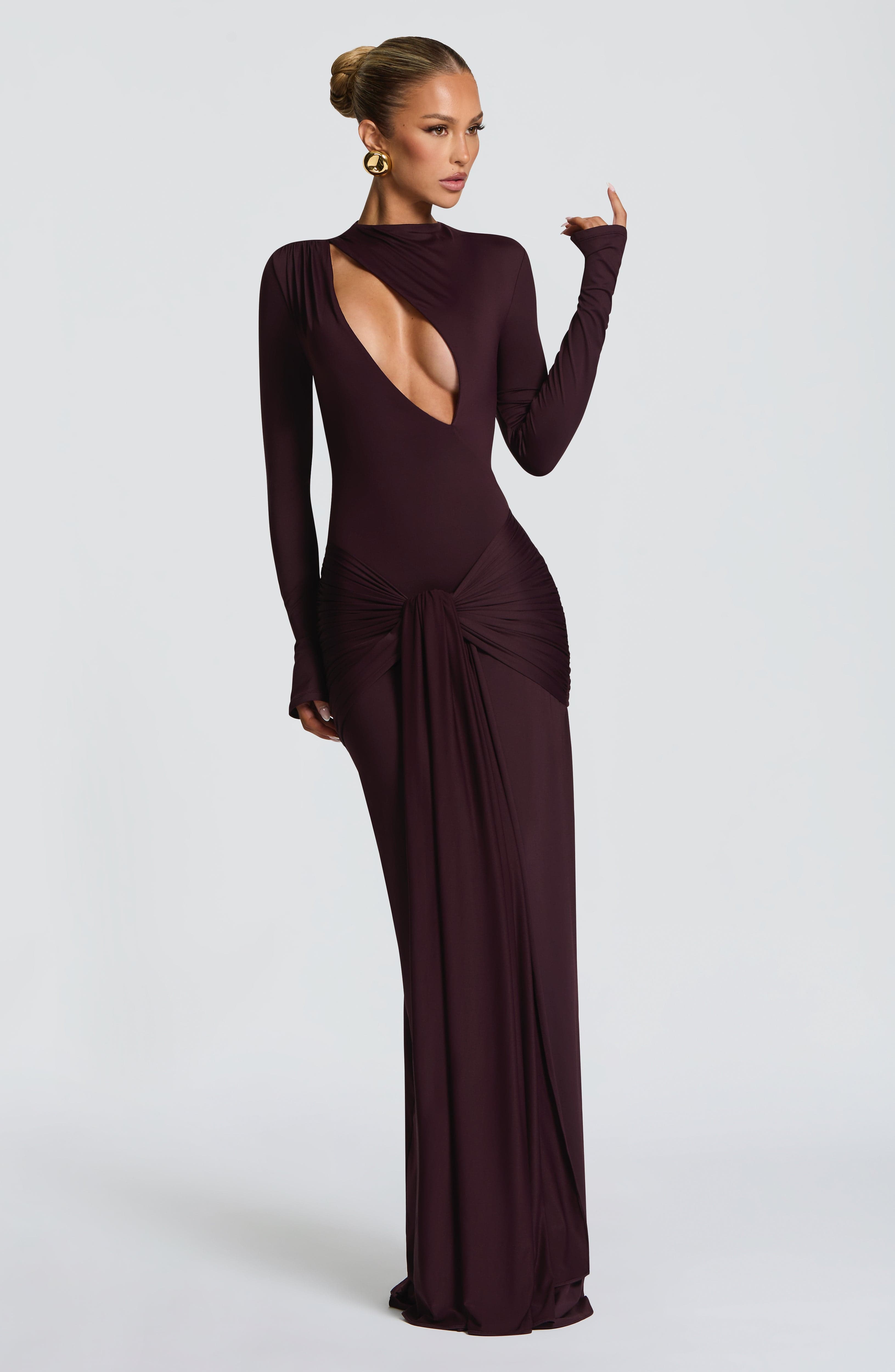 minilena Tahnee Maxi Dress Plum