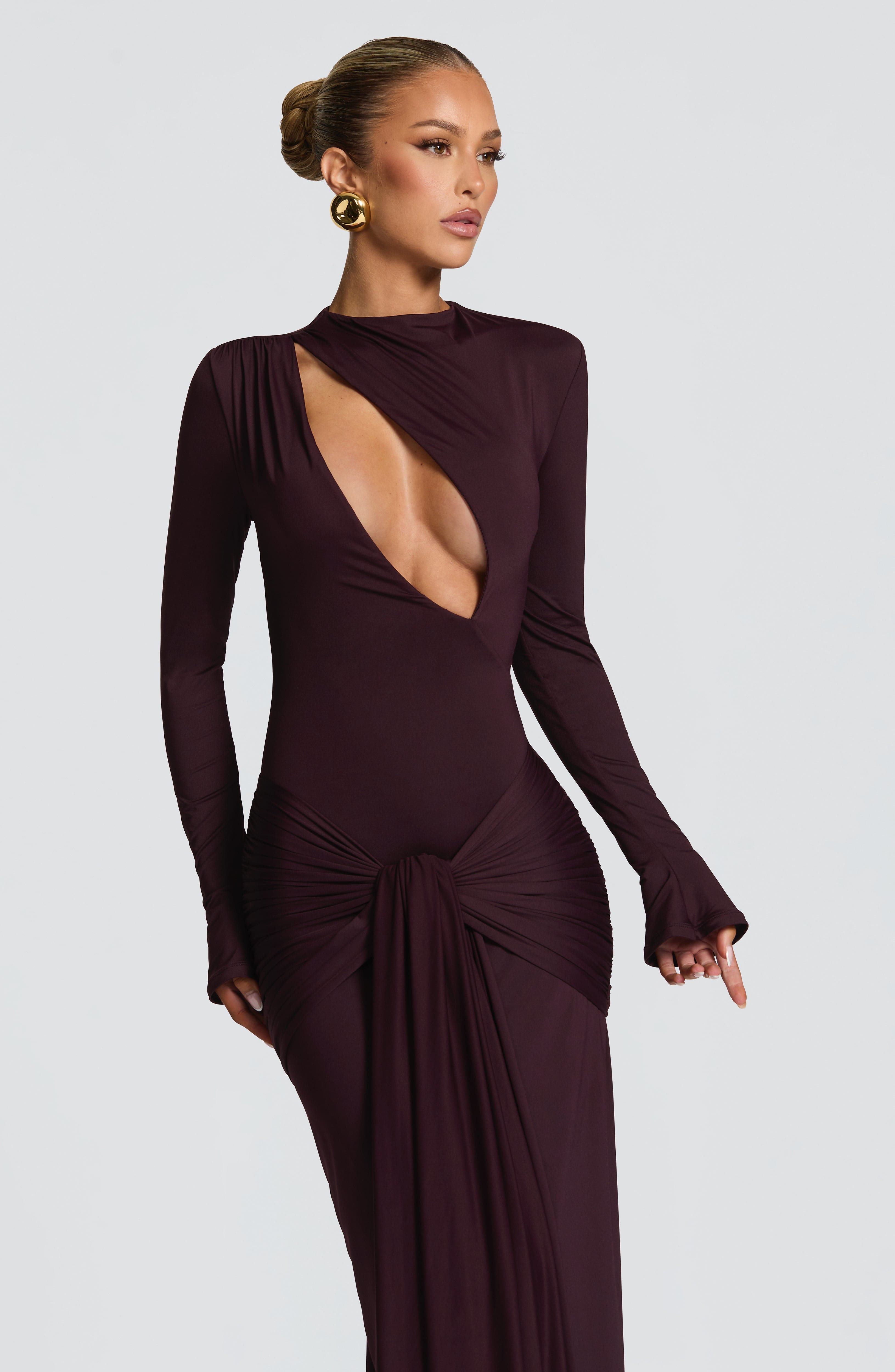 minilena Tahnee Maxi Dress Plum