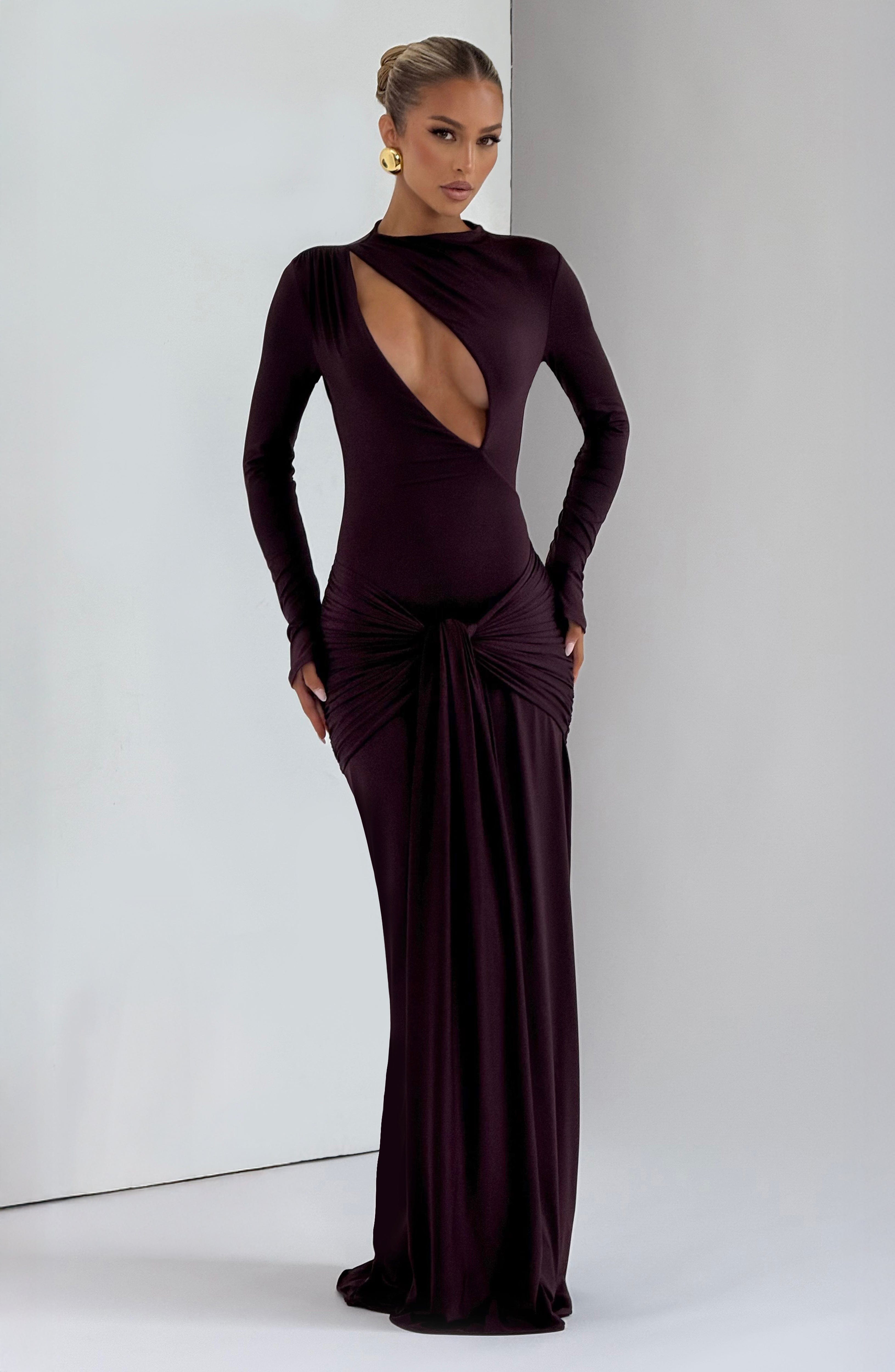 minilena Tahnee Maxi Dress Plum