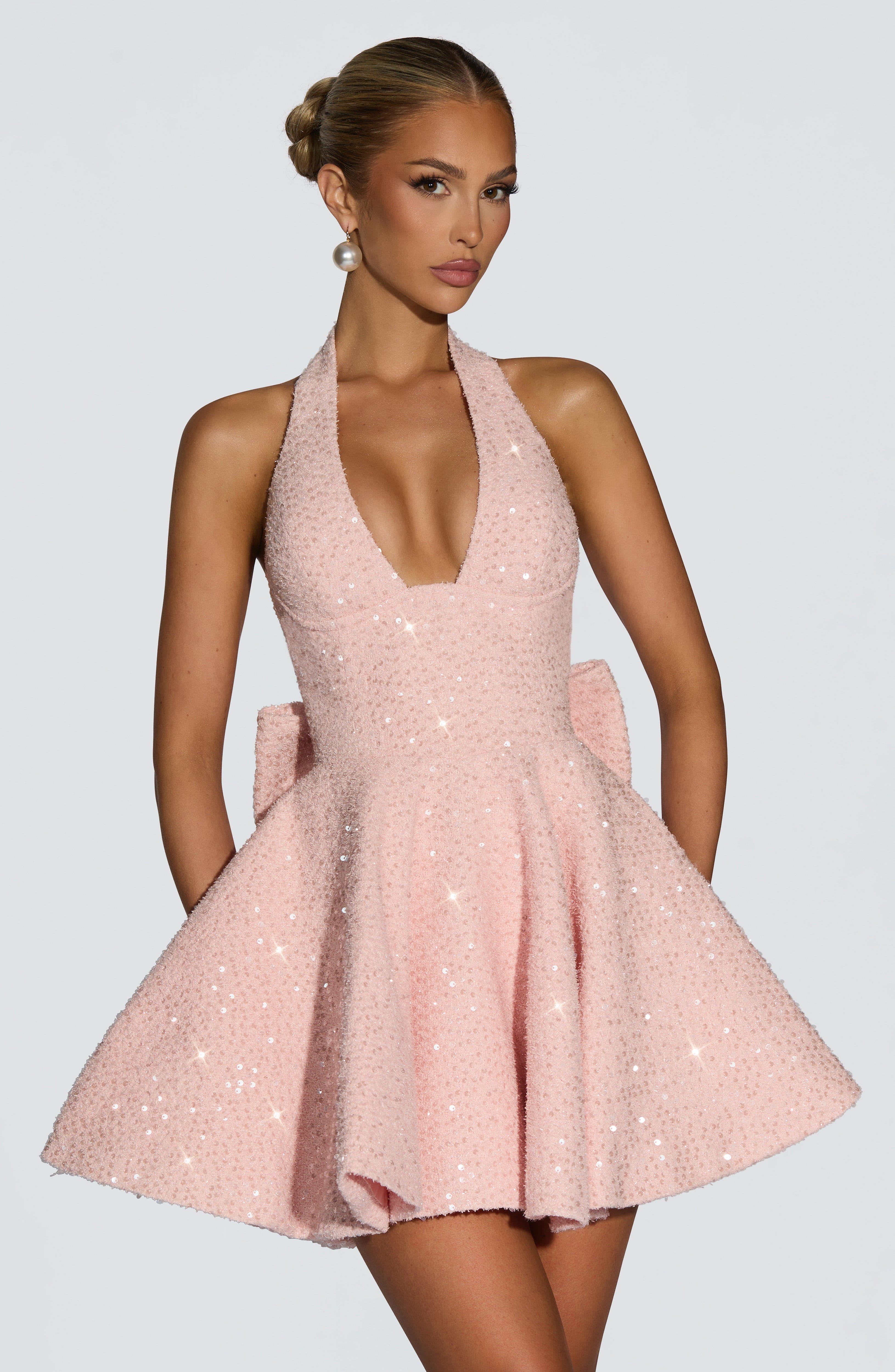 minilena Talara Mini Dress Blush