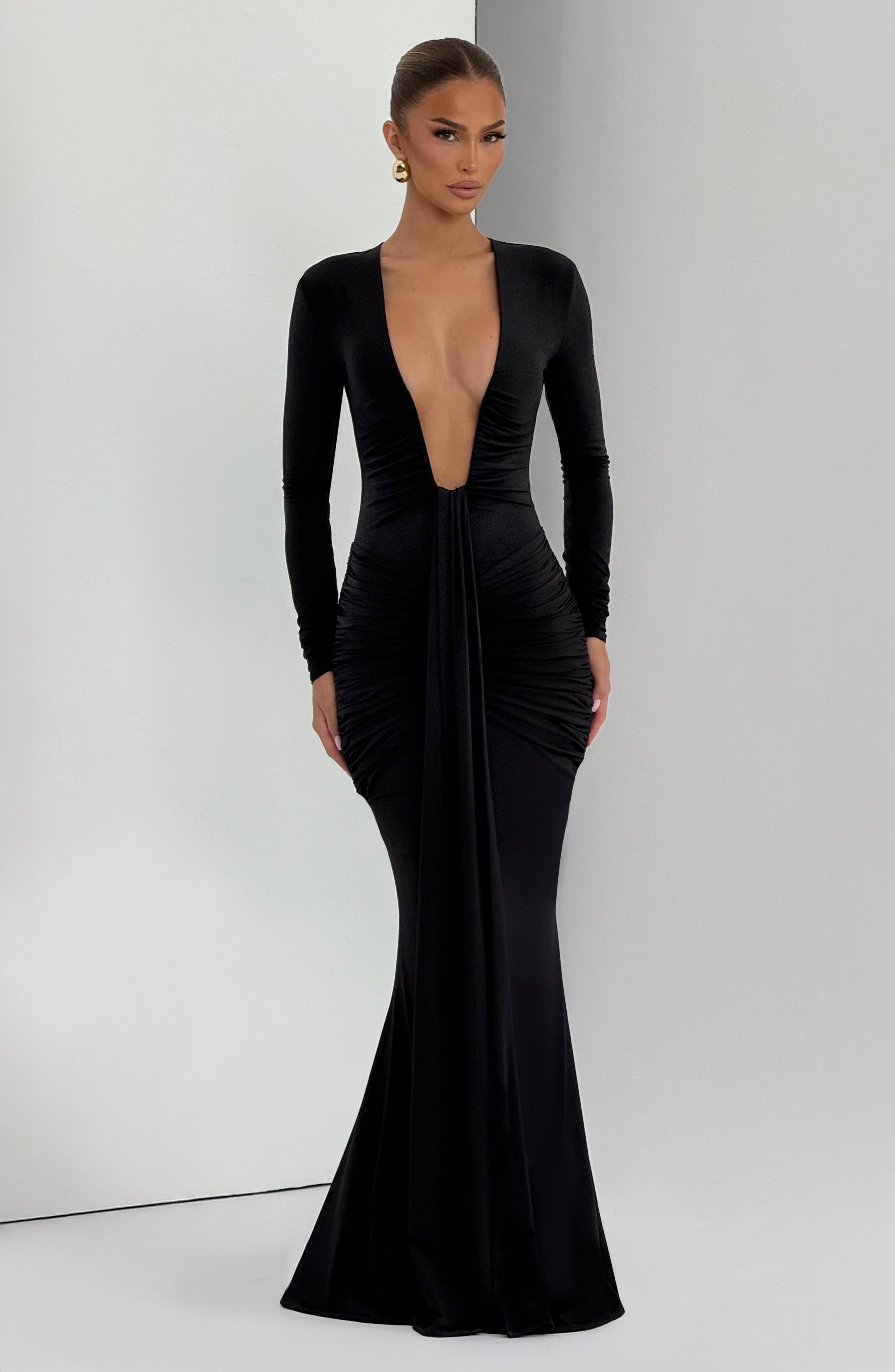minilena Tara Maxi Dress Black