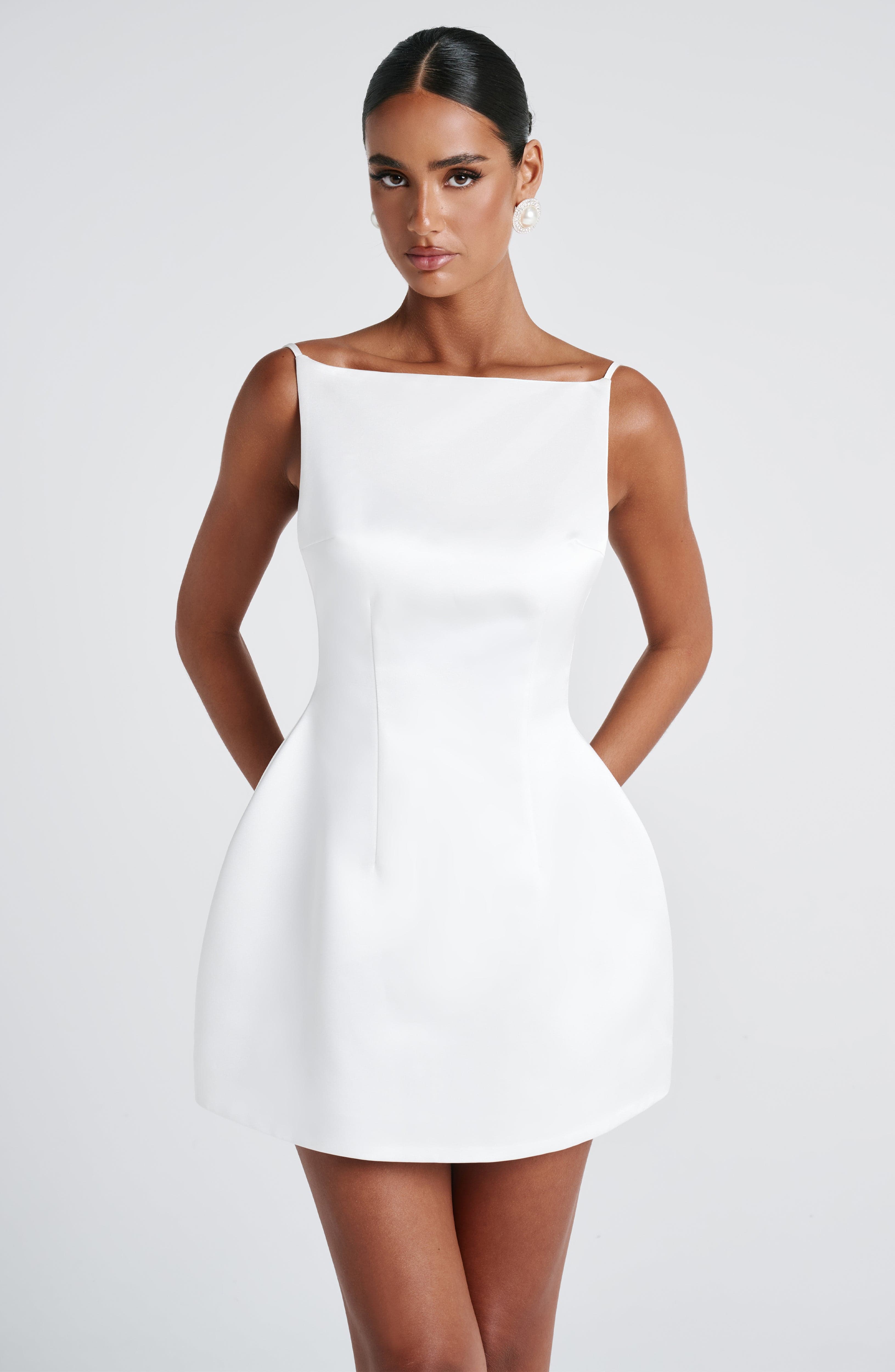 minilena Tate Mini Dress Ivory