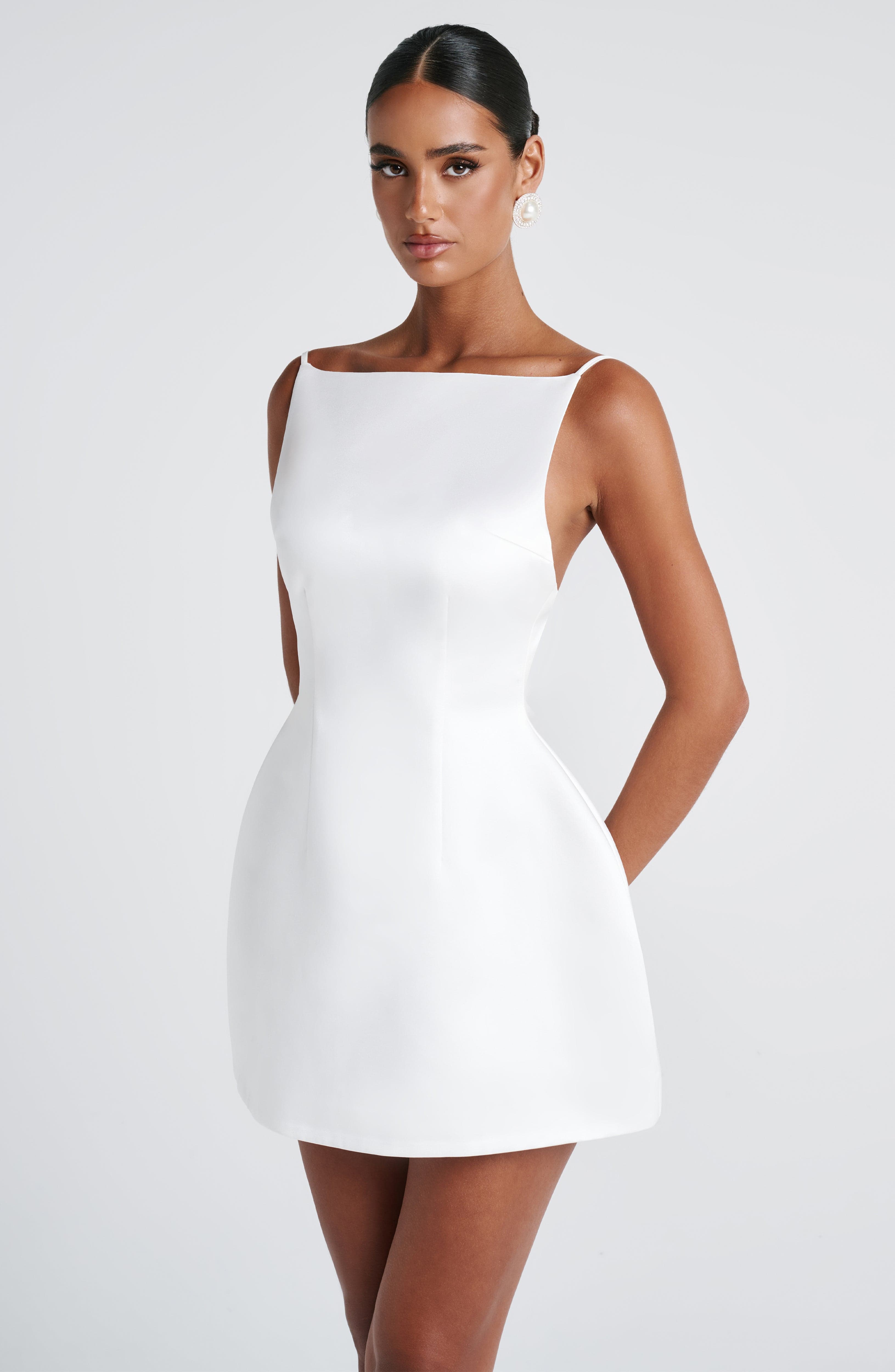minilena Tate Mini Dress Ivory