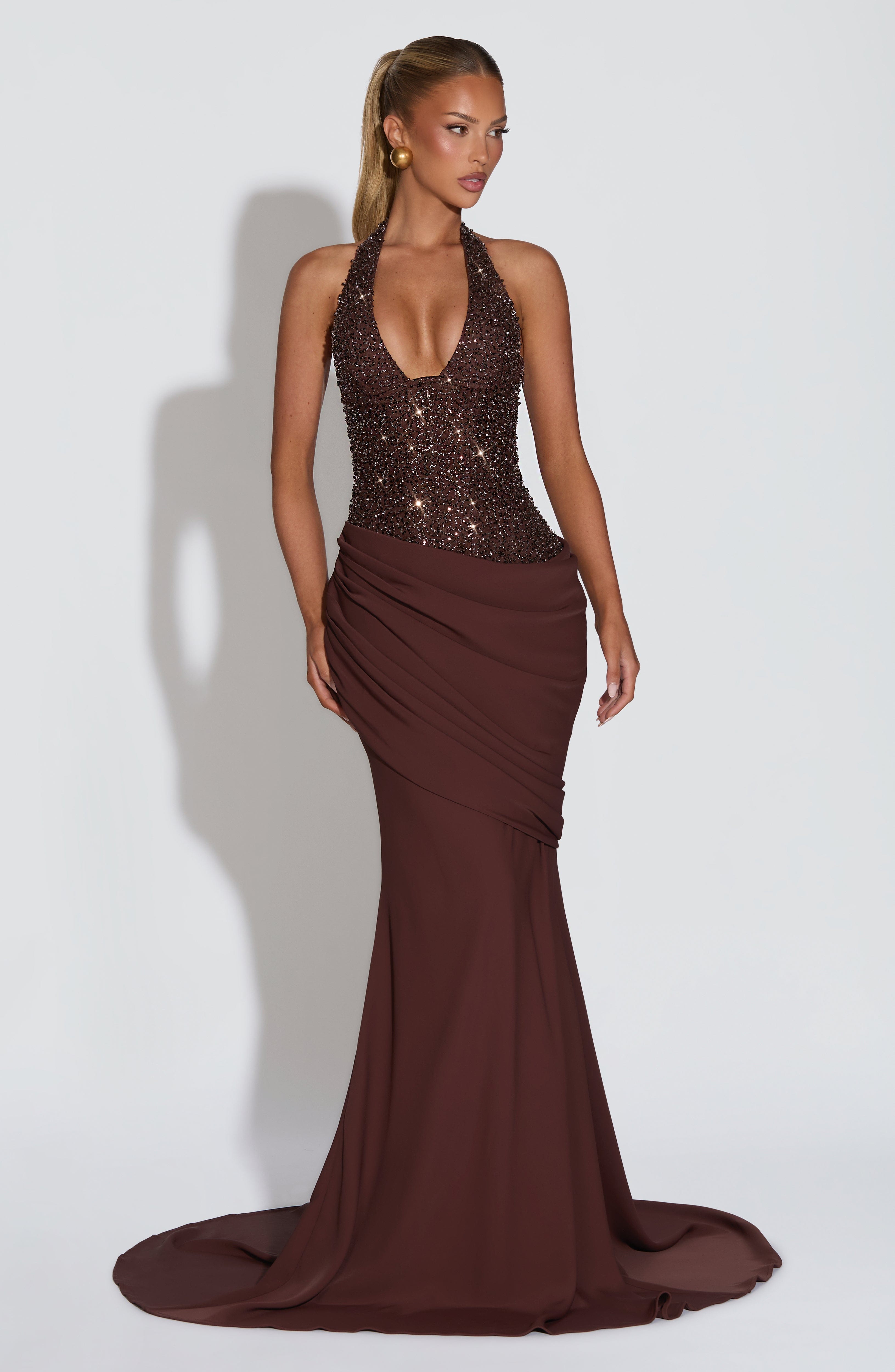 minilena Taylor Gown Plum Brown