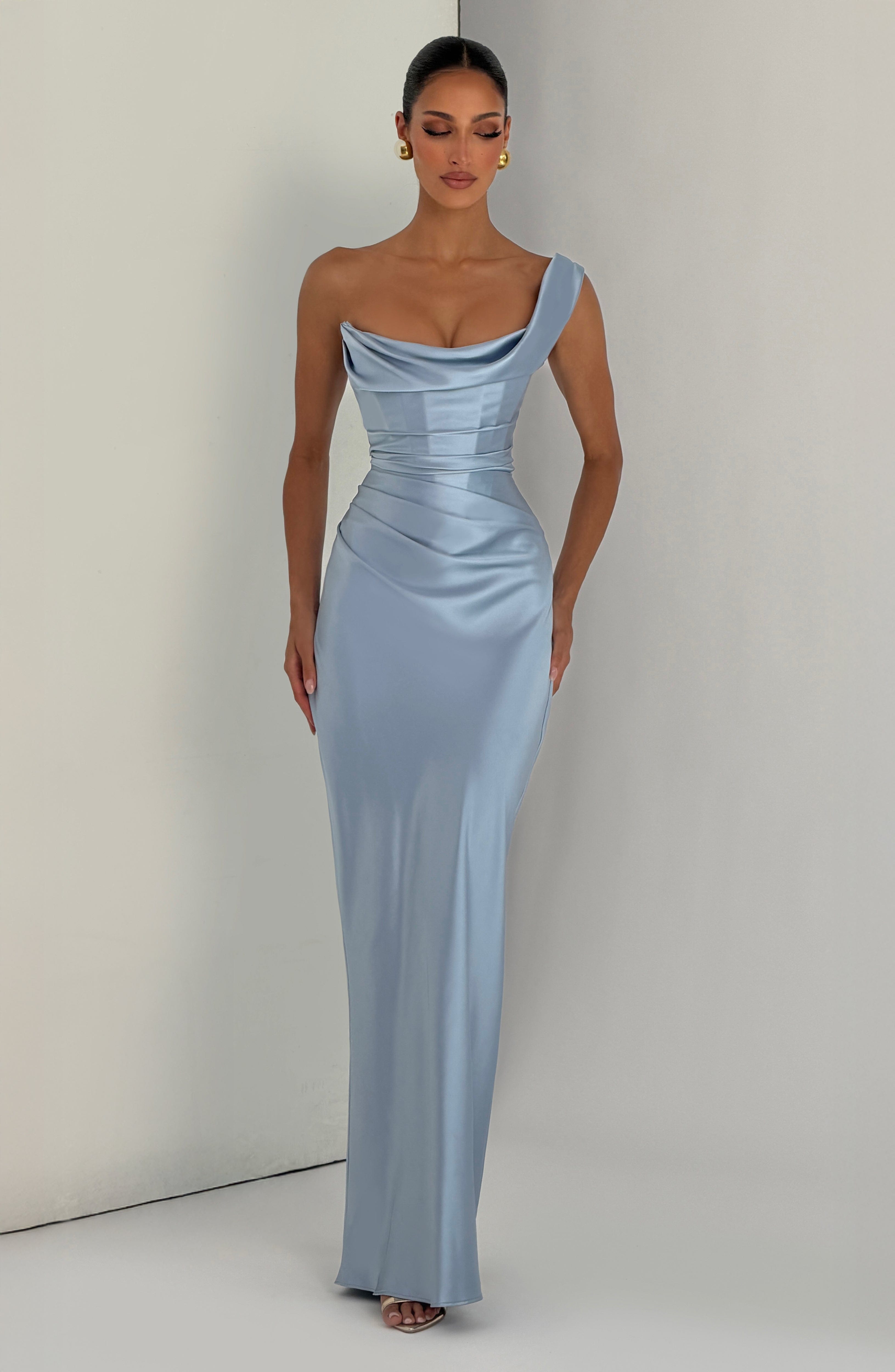 minilena Thalassa Maxi Dress Glacier Blue