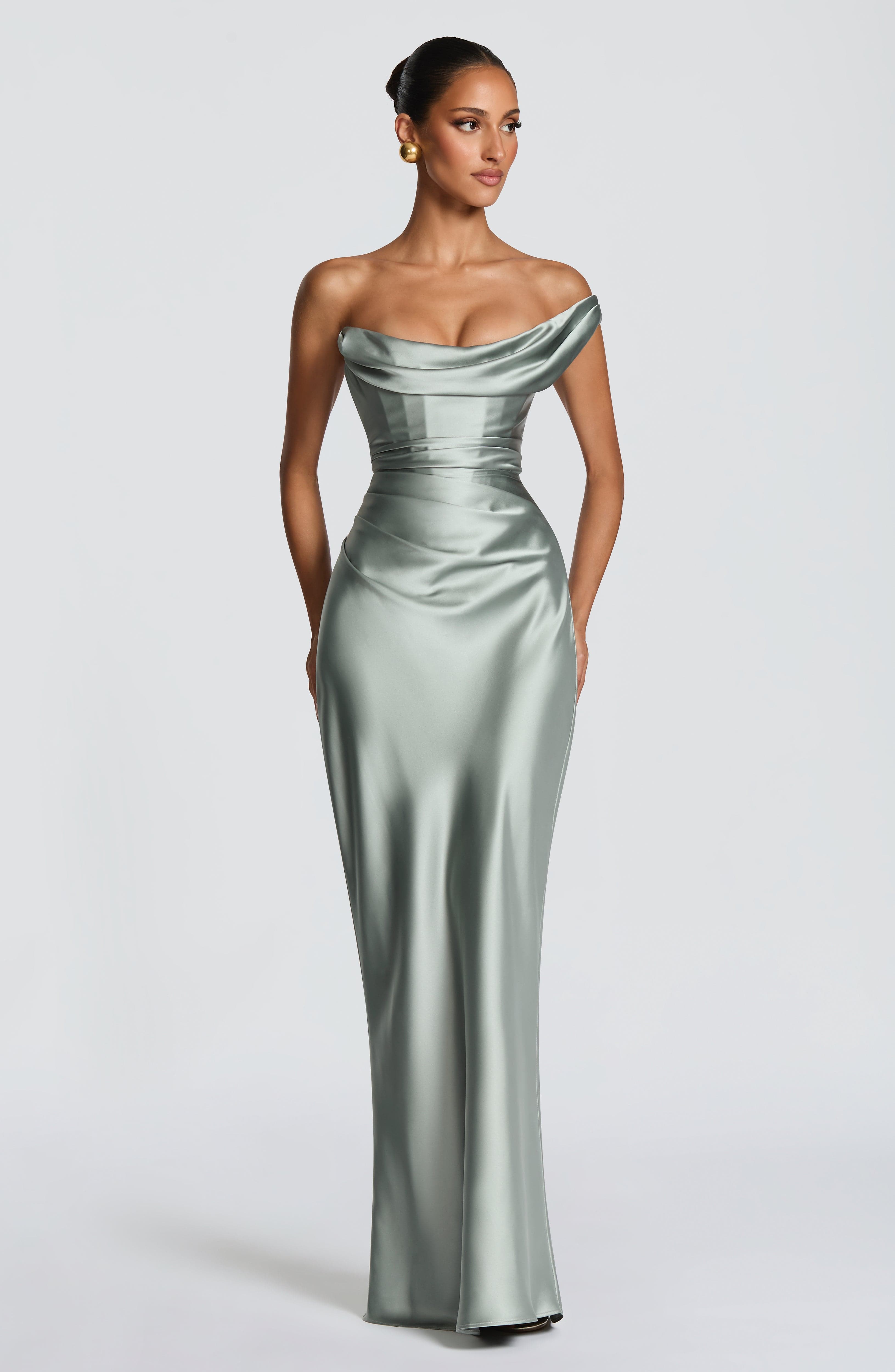 minilena Thalassa Maxi Dress Sage