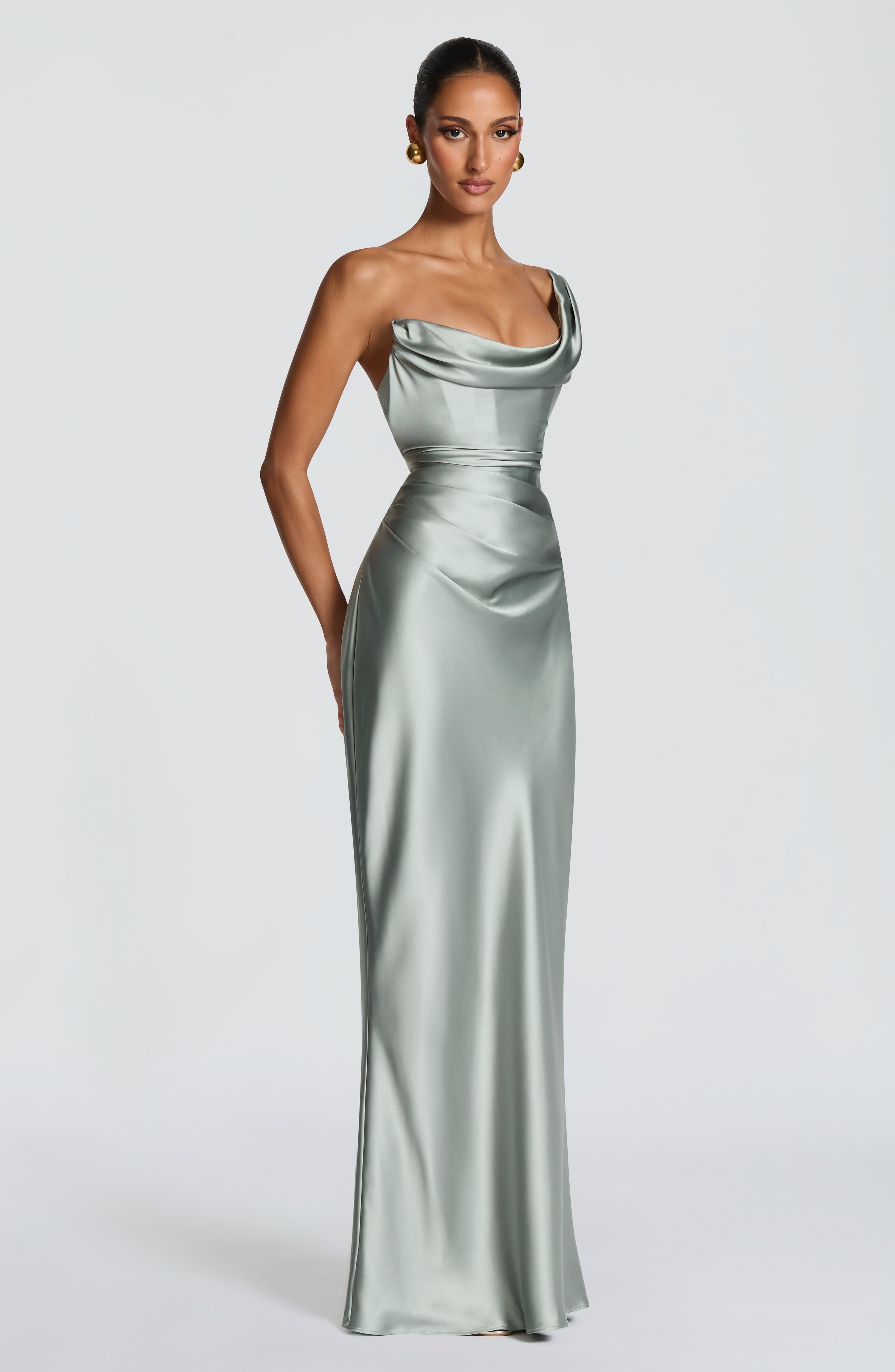 minilena Thalassa Maxi Dress Sage