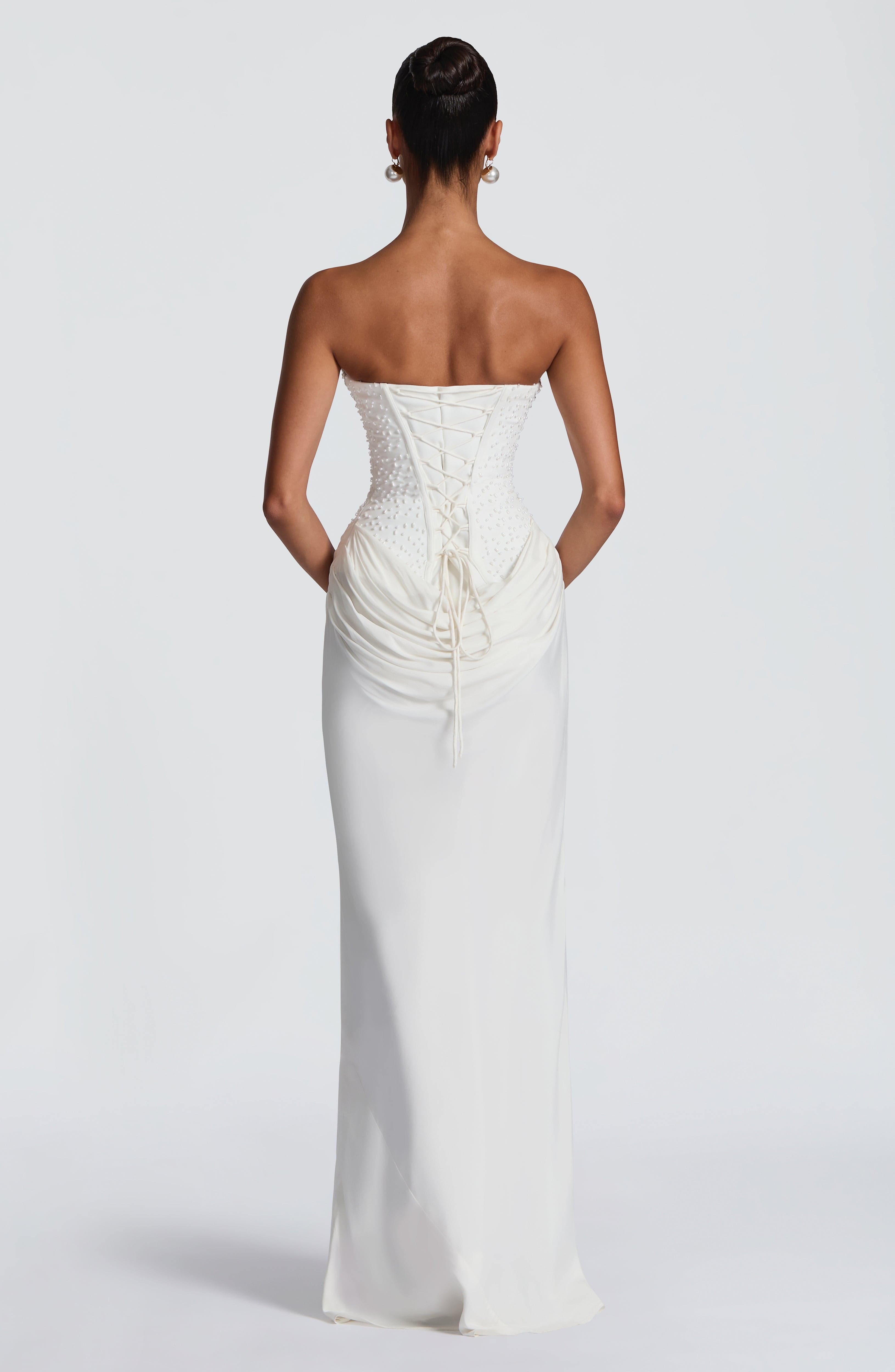 minilena Tindra Maxi Dress Ivory
