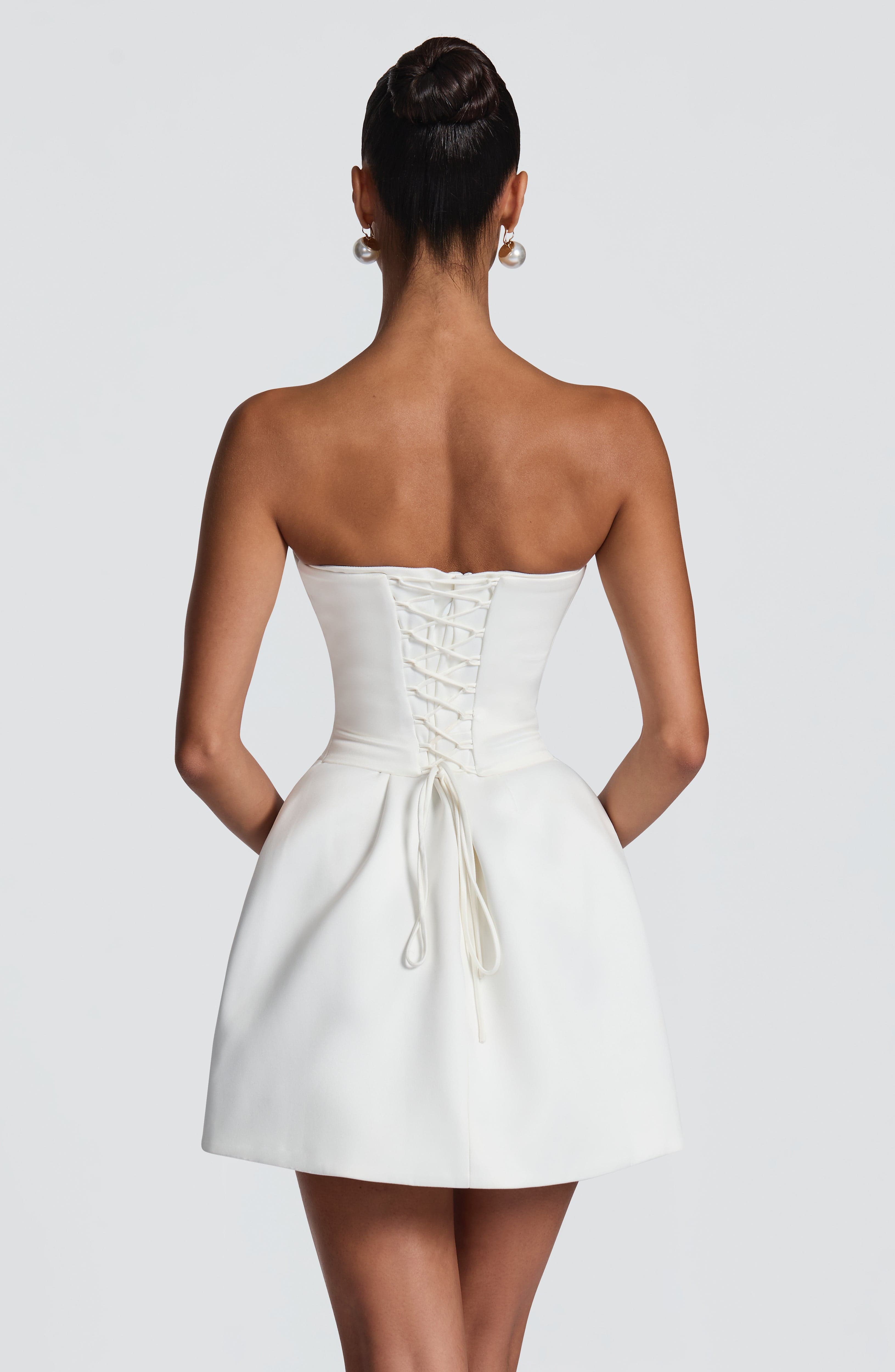 minilena Torin Mini Dress Ivory