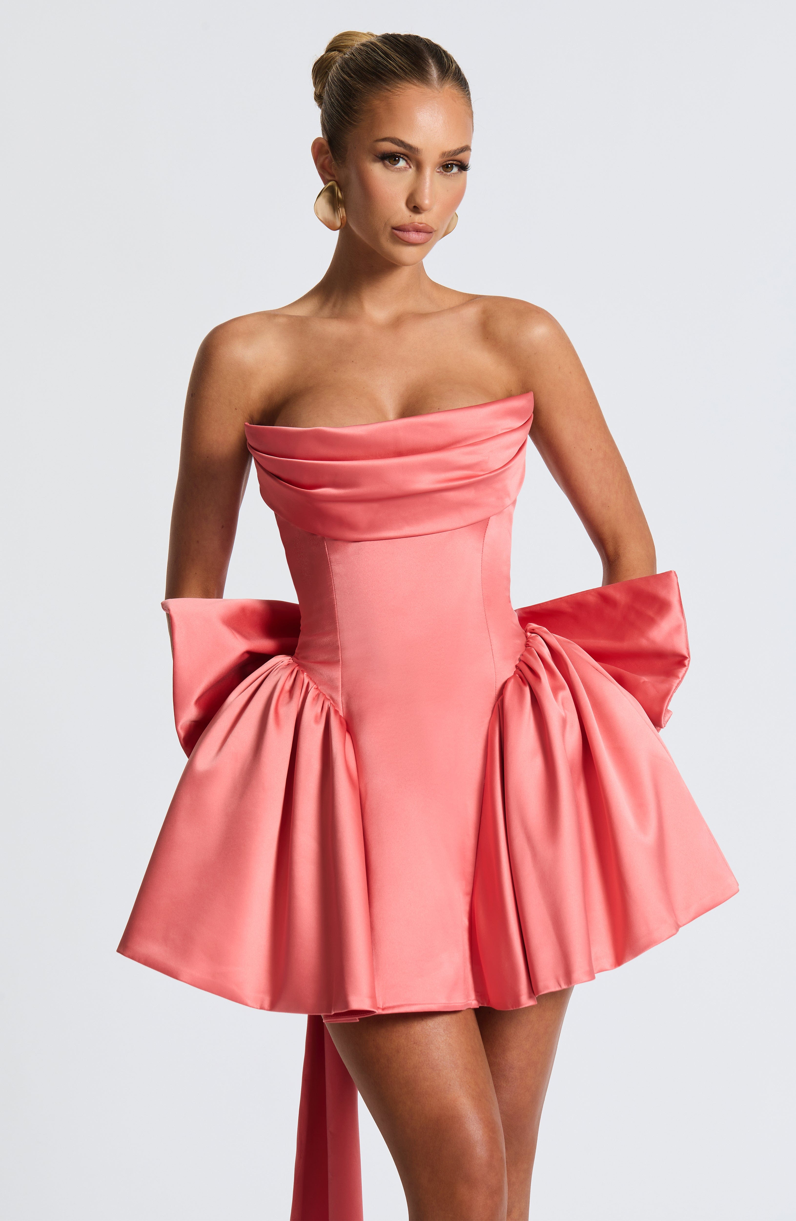 minilena Trinity Mini Dress Coral Pink
