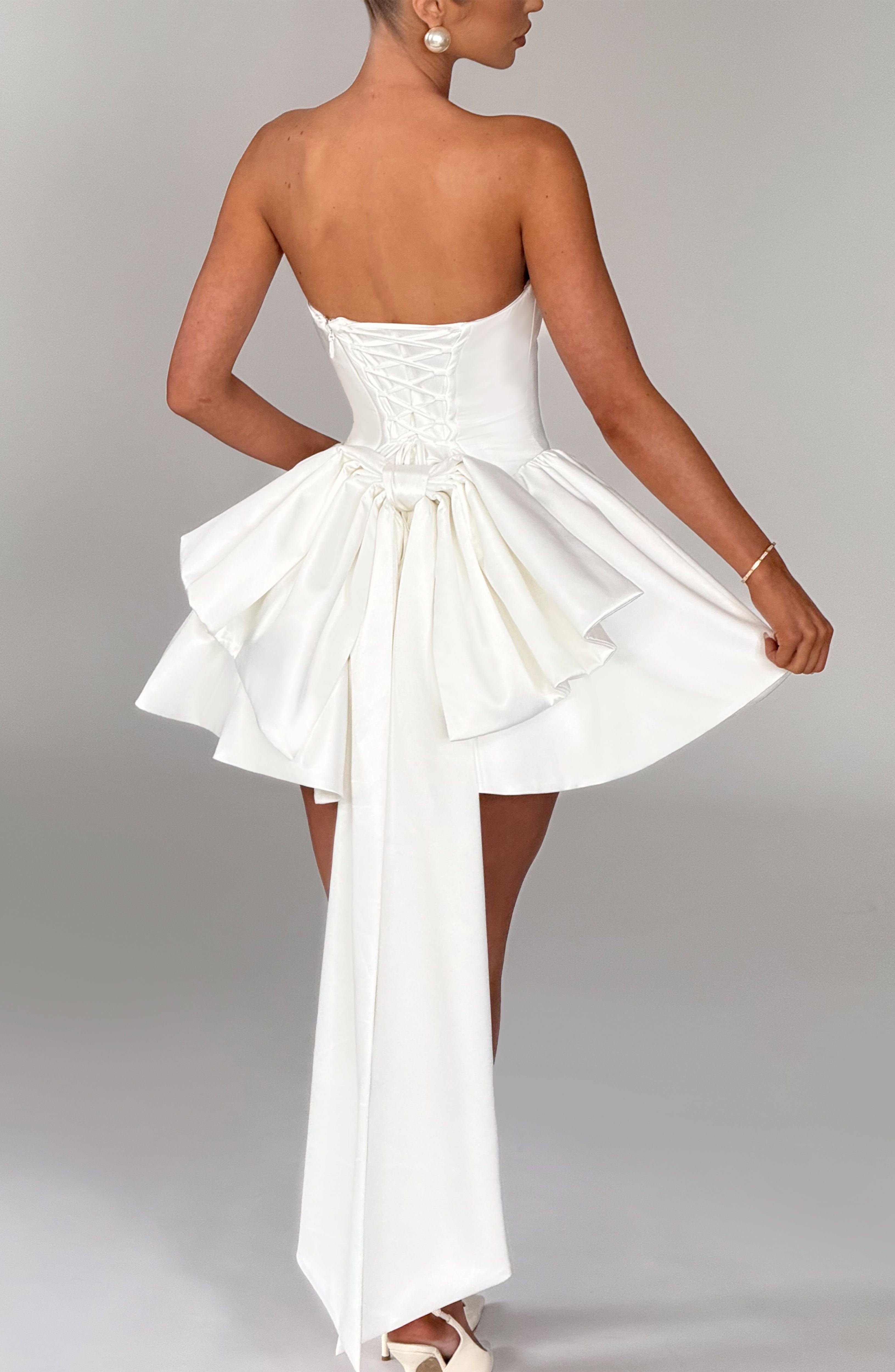 minilena Trinity Mini Dress Ivory