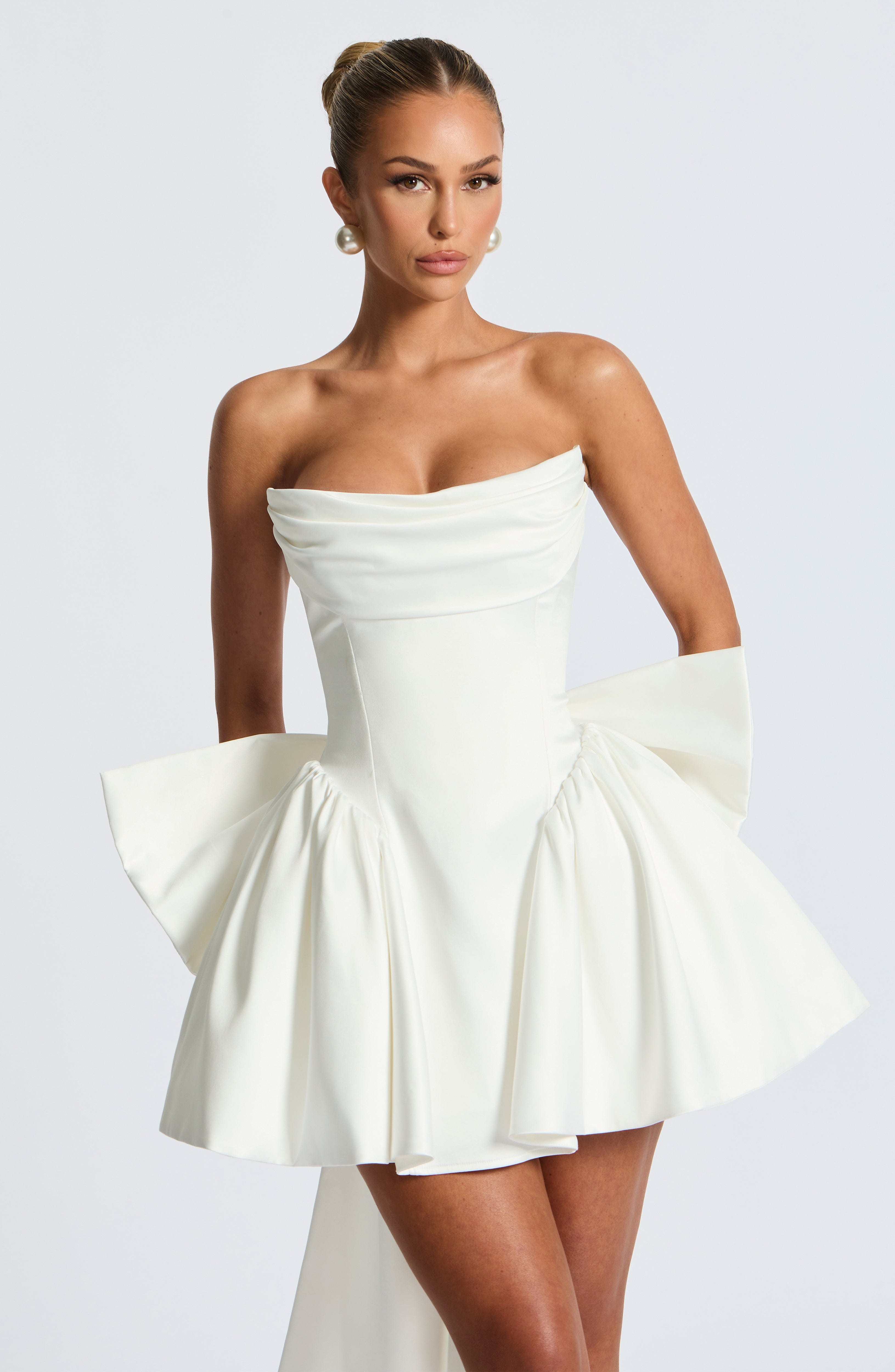 minilena Trinity Mini Dress Ivory