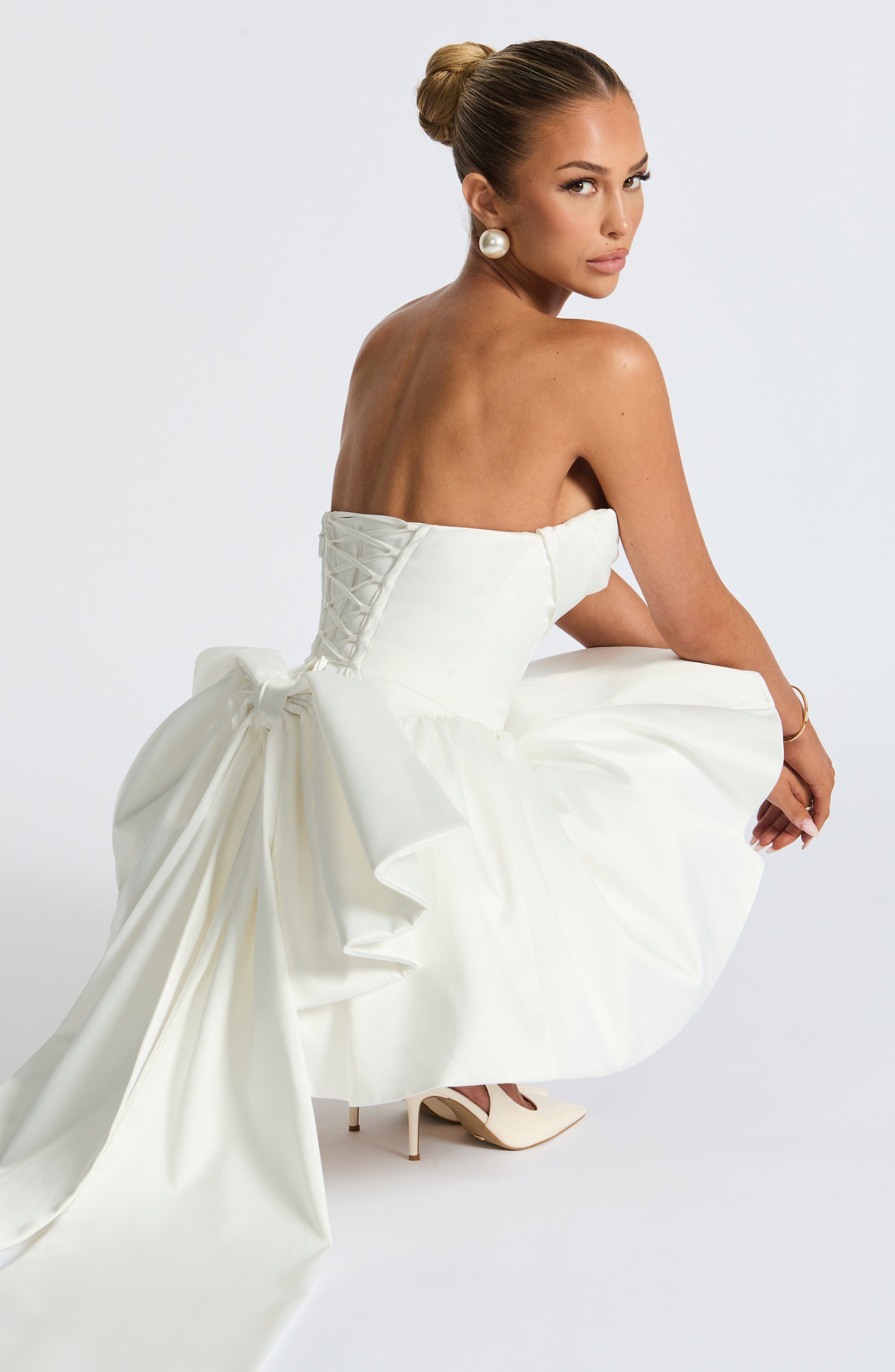 minilena Trinity Mini Dress Ivory