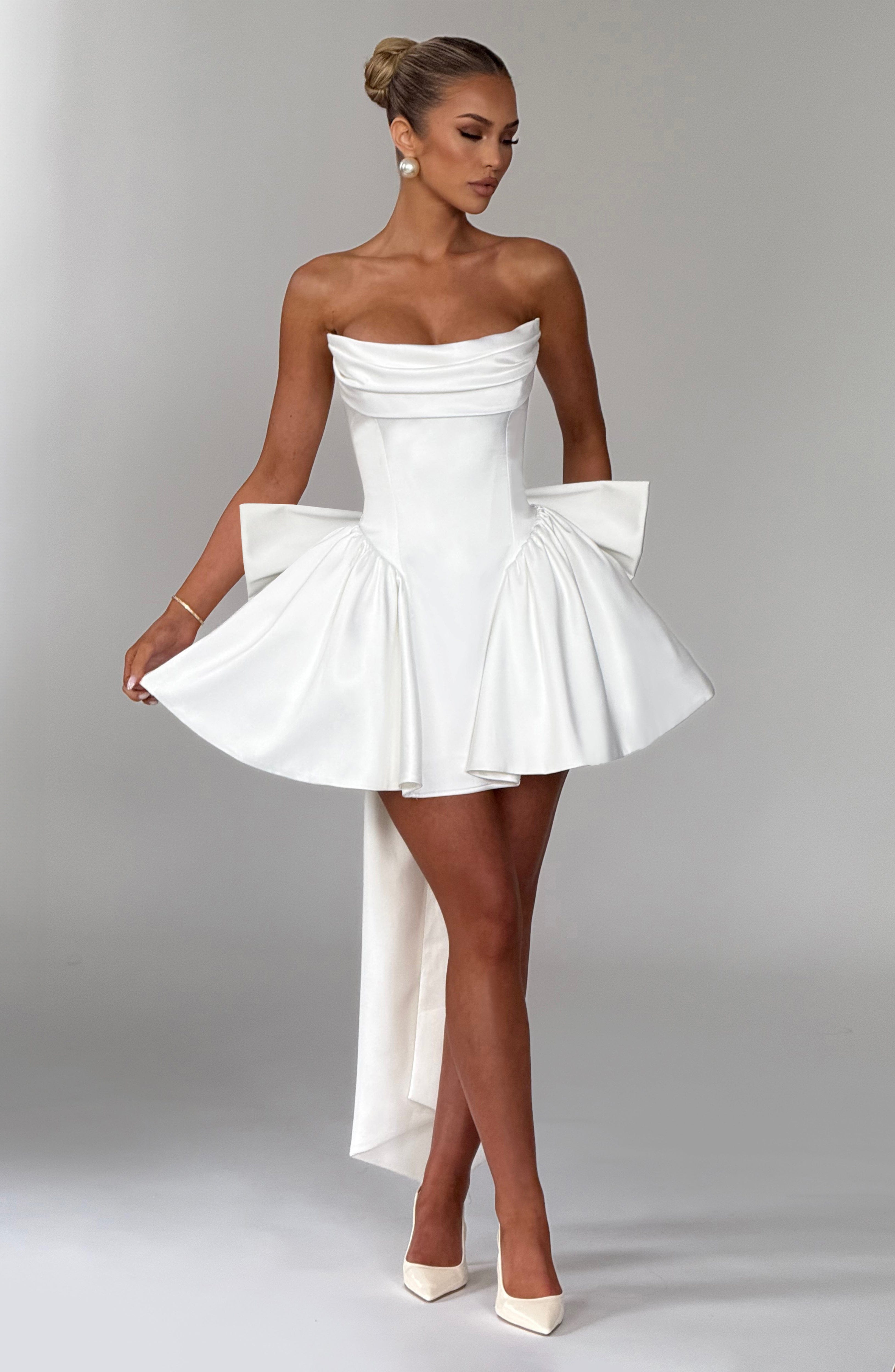 minilena Trinity Mini Dress Ivory