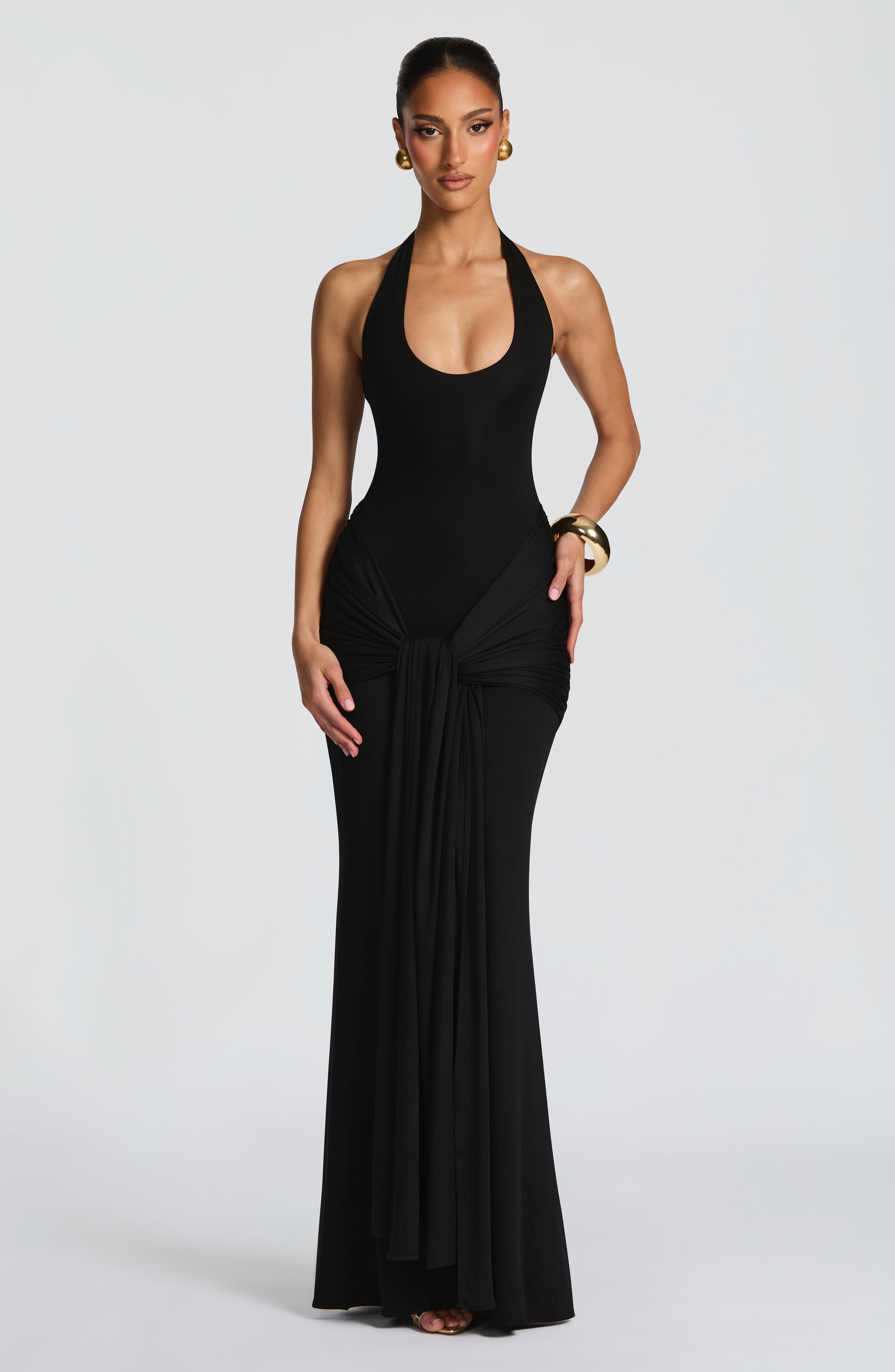 minilena Veneda Maxi Dress Black
