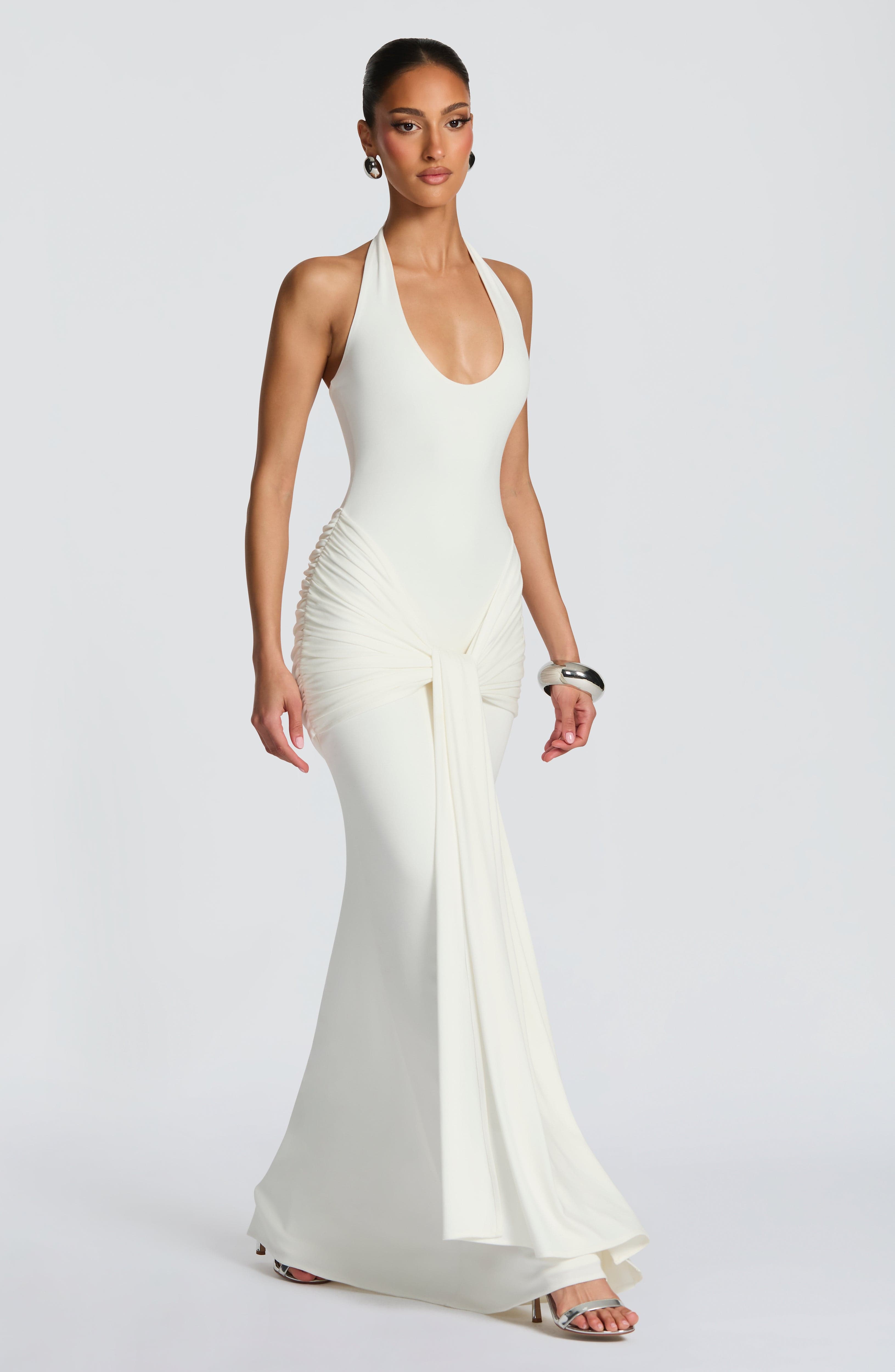 minilena Veneda Maxi Dress Ivory