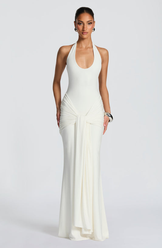 minilena Veneda Maxi Dress Ivory